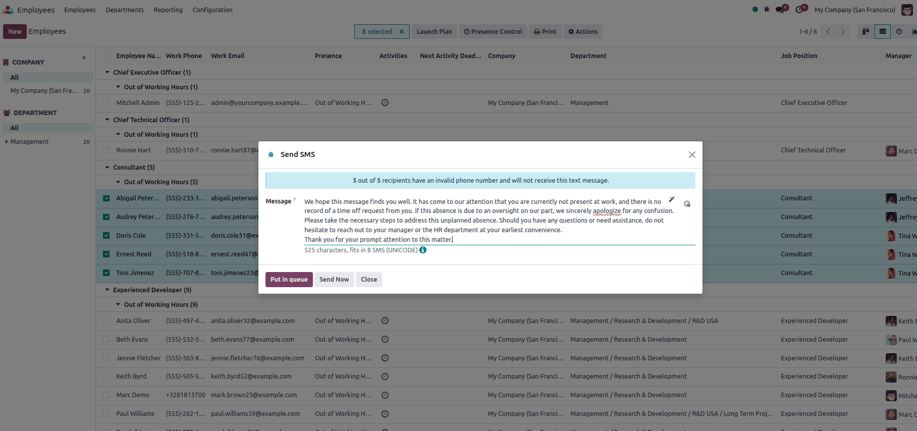 How Employee Presence Control is Managed in Odoo 18-cybrosys
