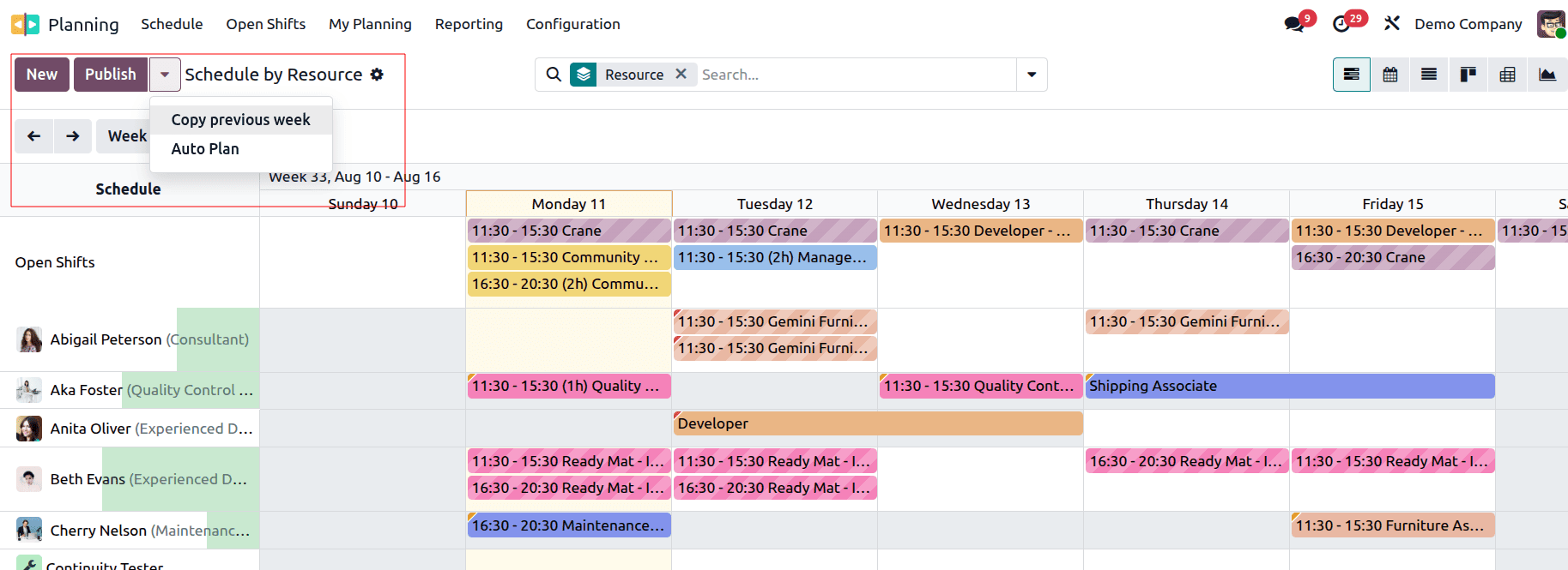 How Employee Shifts are Handled in Odoo 18-cybrosys