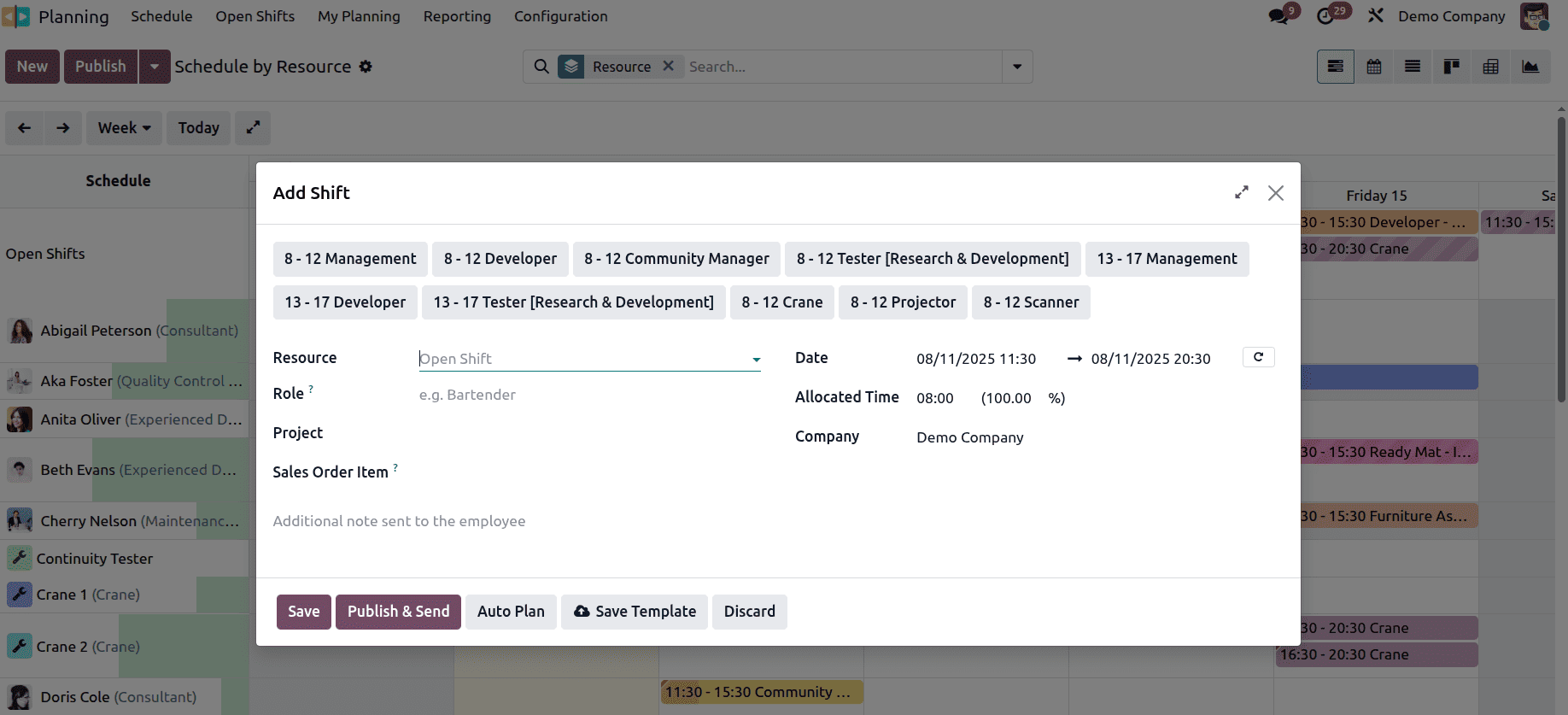 How Employee Shifts are Handled in Odoo 18-cybrosys