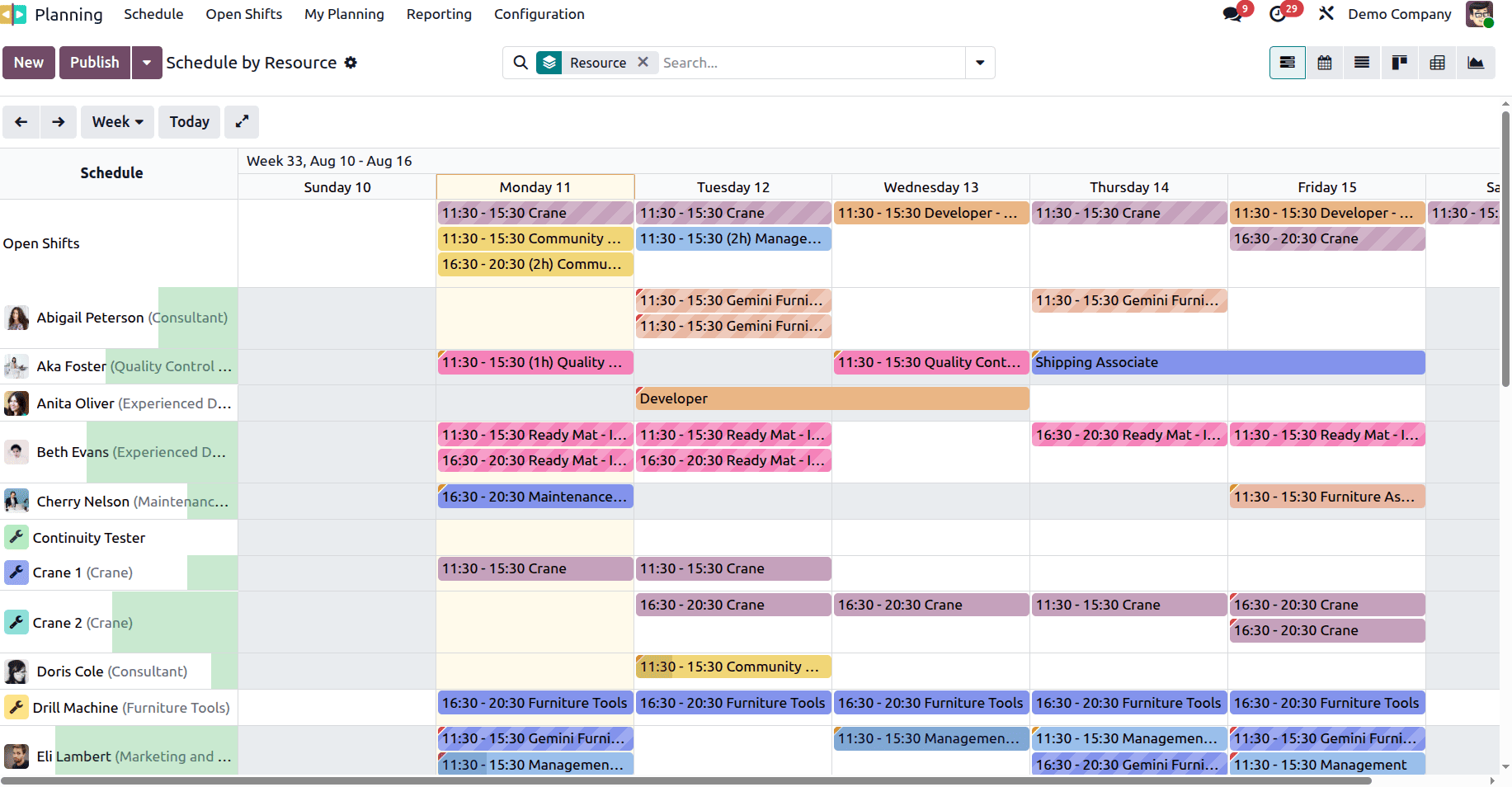 How Employee Shifts are Handled in Odoo 18-cybrosys