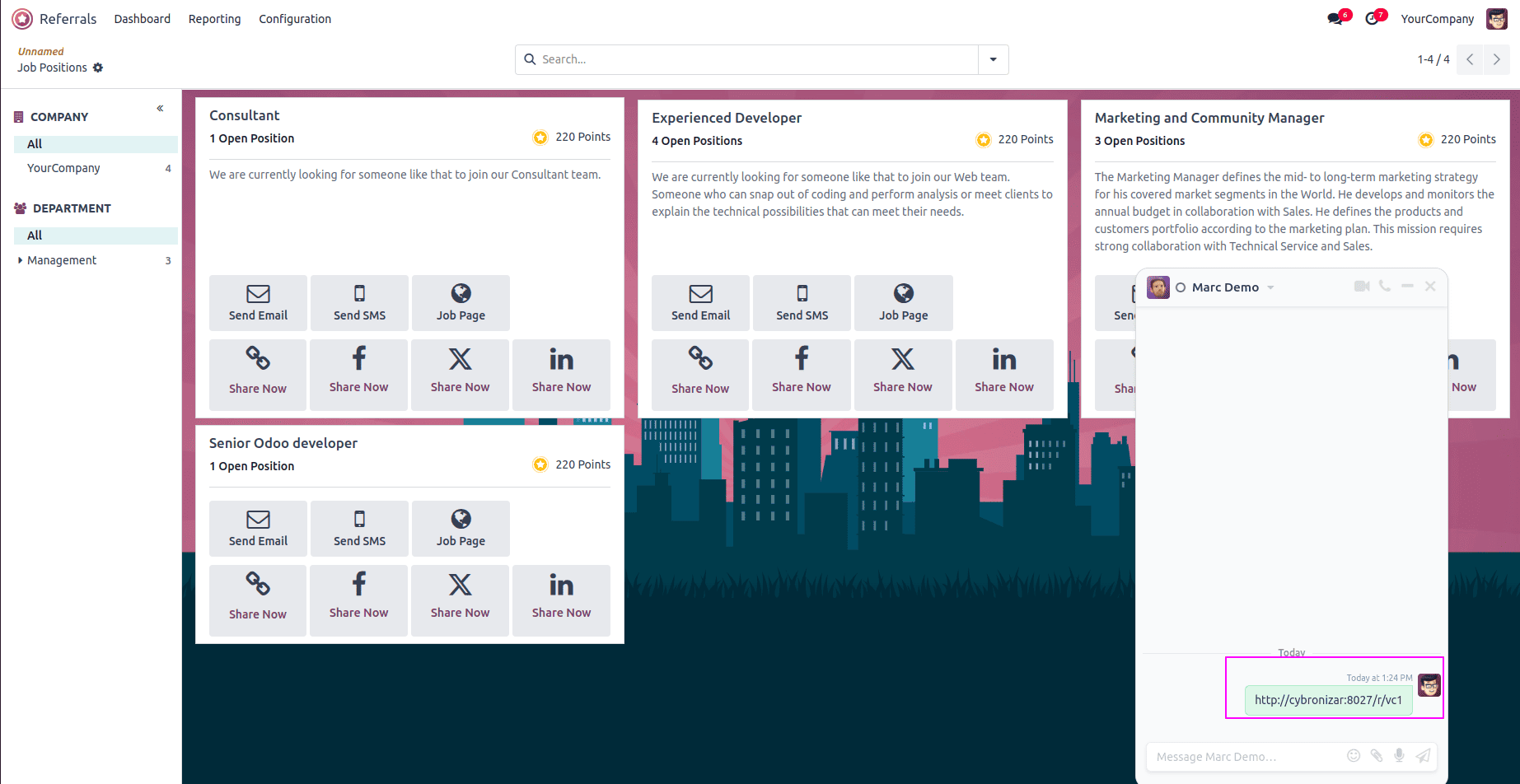 How Employees are Rewarded for Referrals in Odoo 18-cybrosys