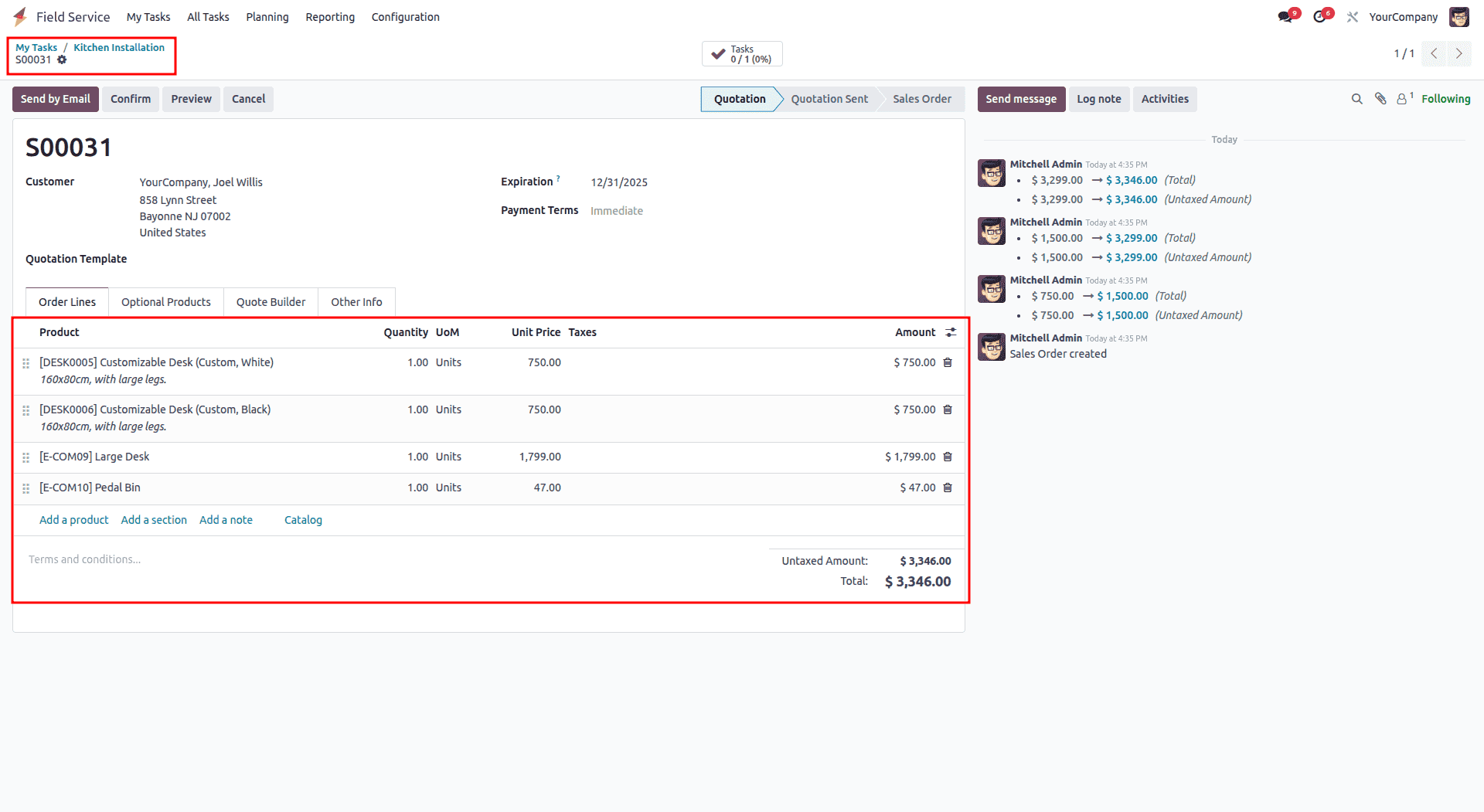 How Field Service Tasks are Managed in Odoo 18-cybrosys