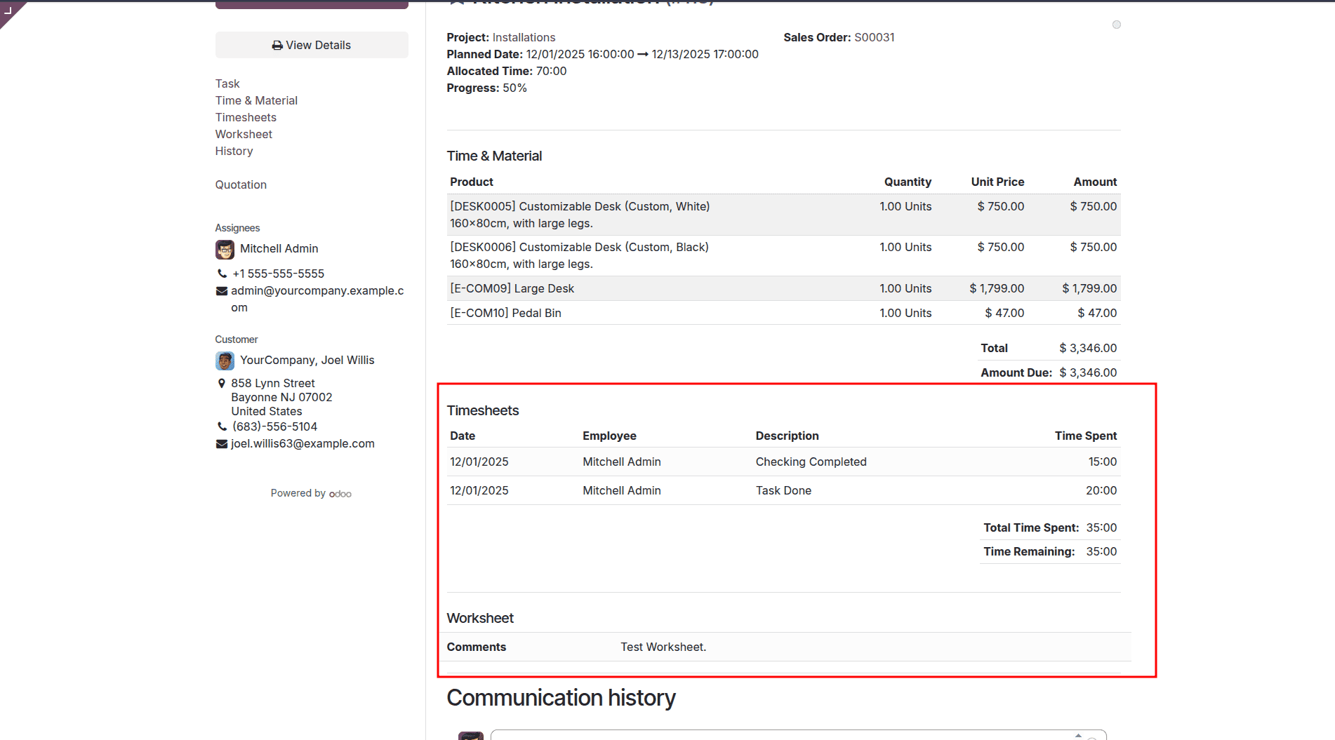 How Field Service Tasks are Managed in Odoo 18-cybrosys
