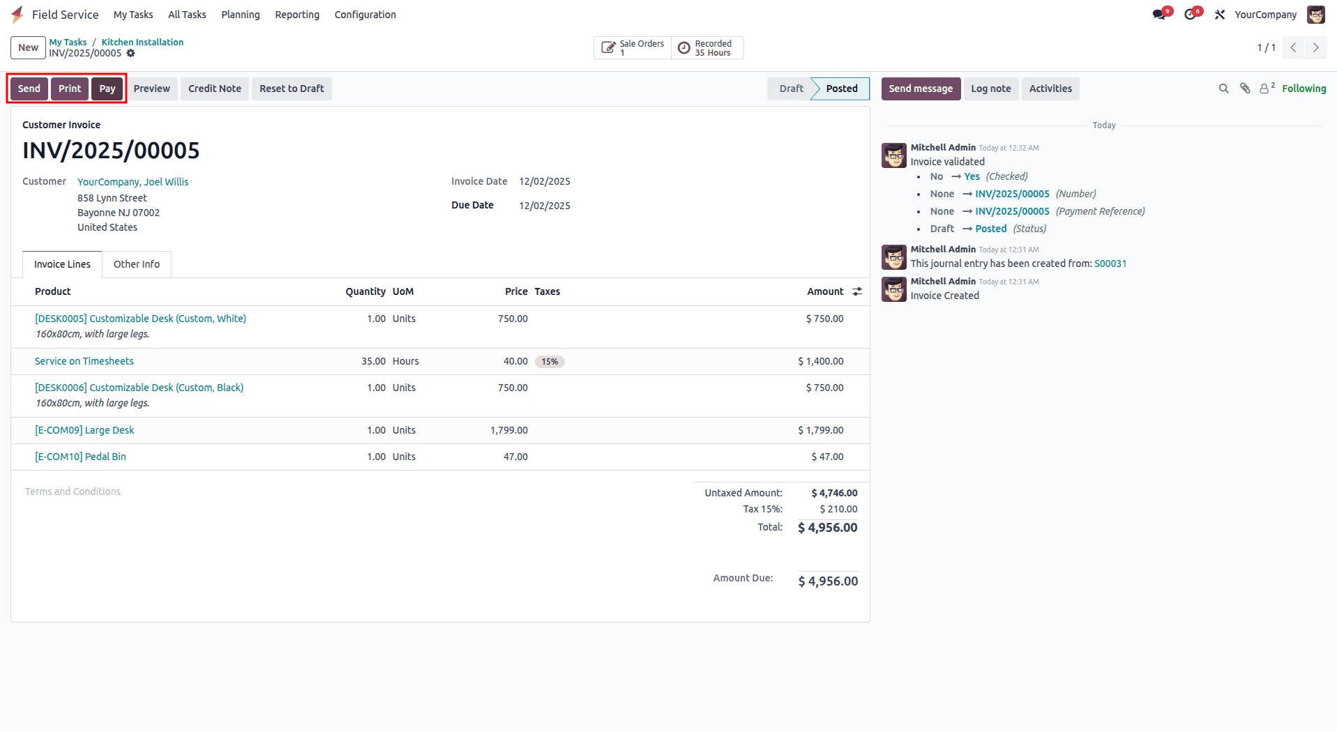 How Field Service Tasks are Managed in Odoo 18-cybrosys