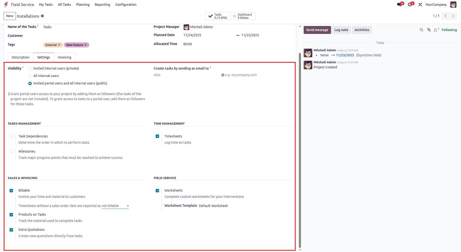 How Field Service Tasks are Managed in Odoo 18-cybrosys