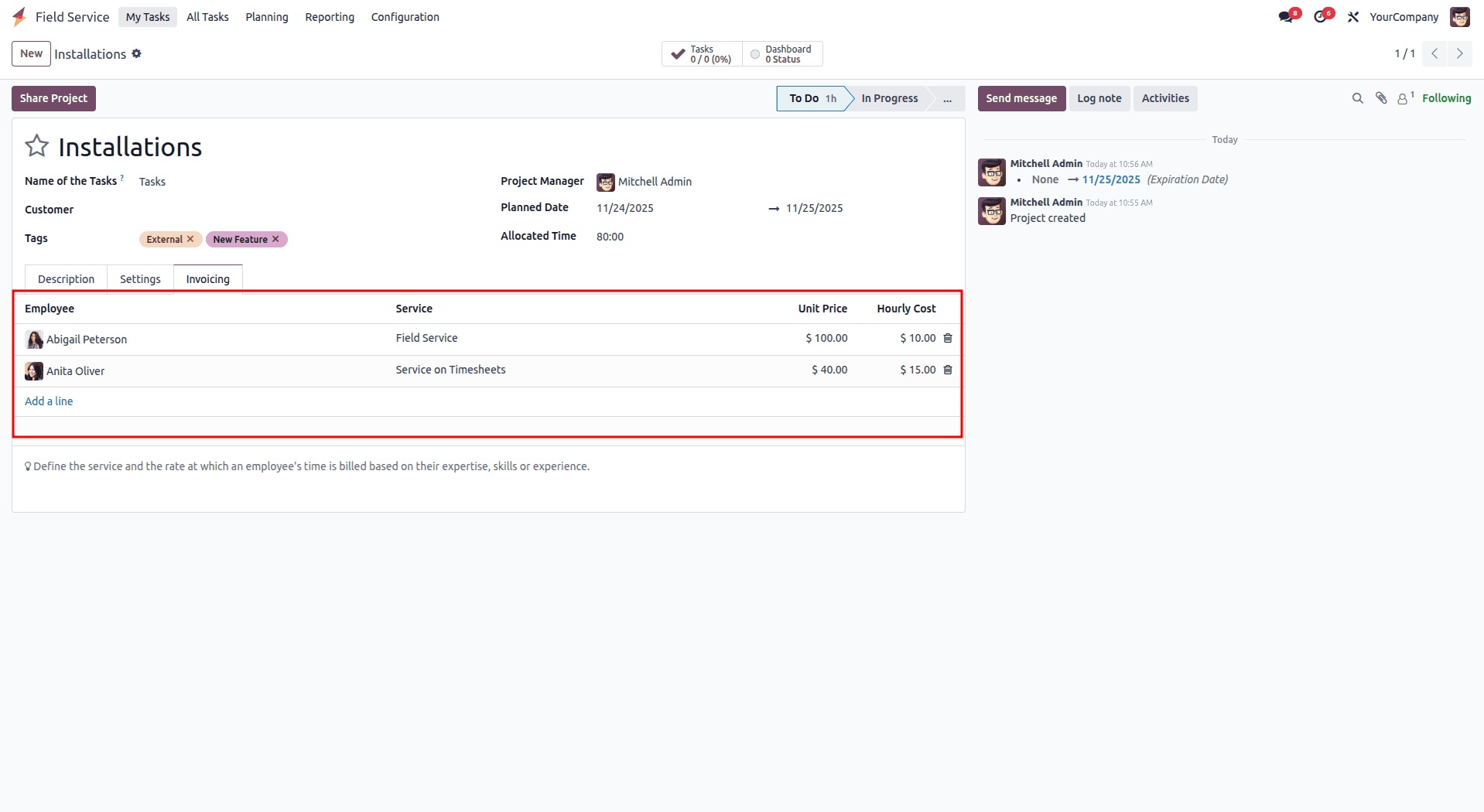 How Field Service Tasks are Managed in Odoo 18-cybrosys