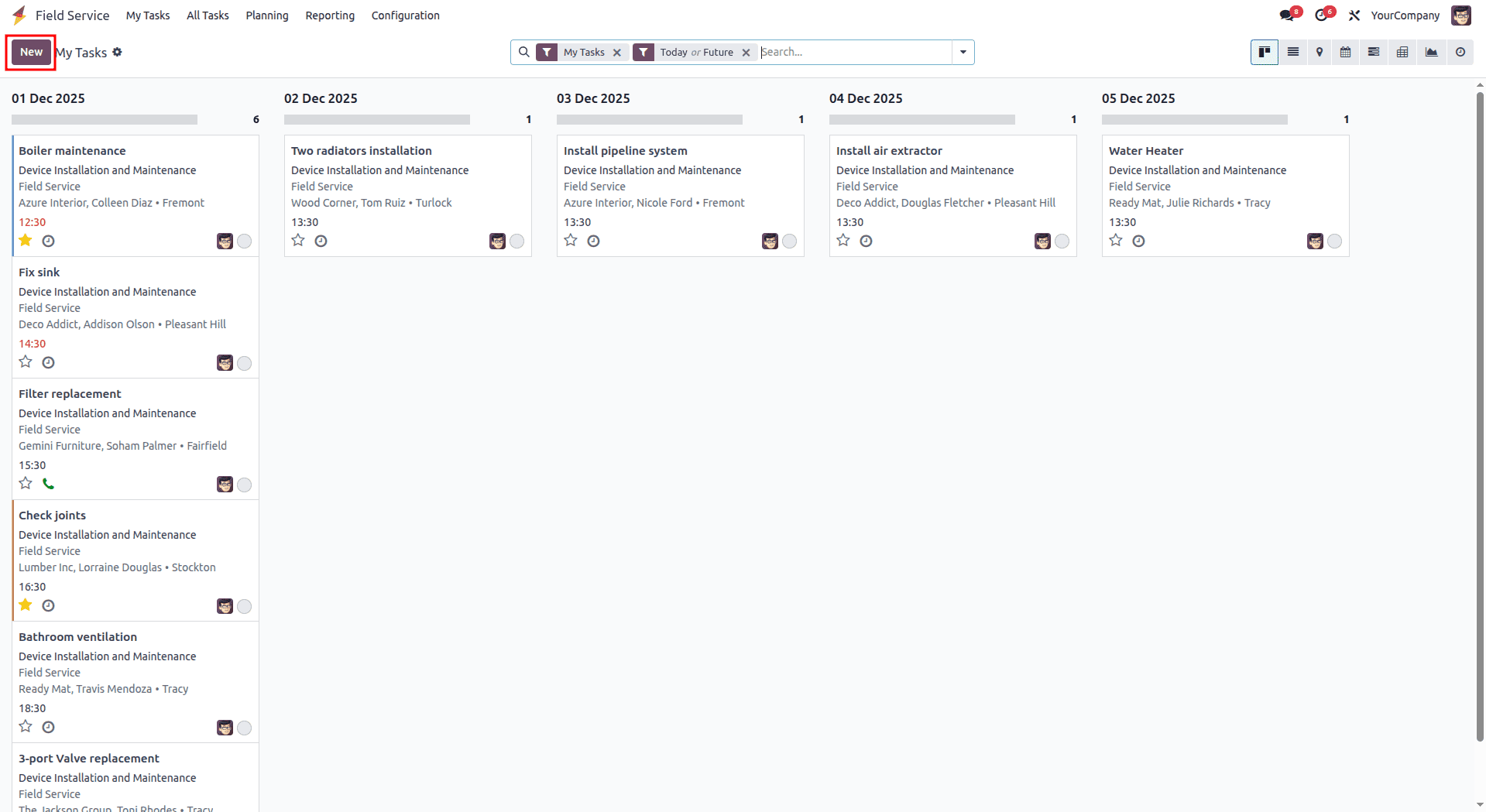 How Field Service Tasks are Managed in Odoo 18-cybrosys