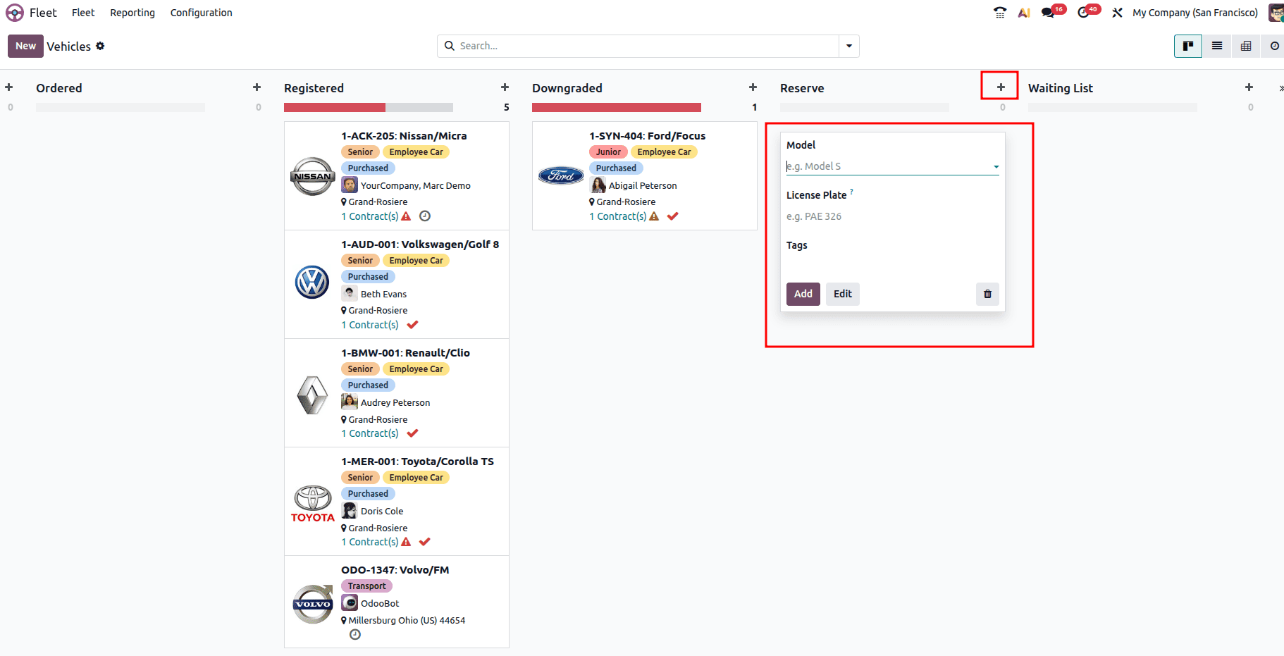 How fleets are managed with the Odoo 19 Fleet Module-cybrosys