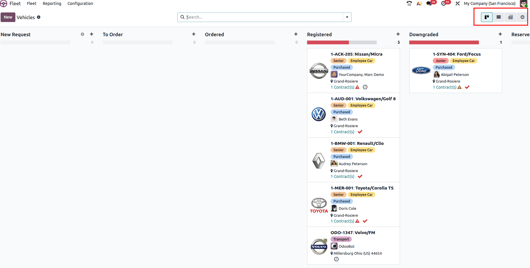 How fleets are managed with the Odoo 19 Fleet Module-cybrosys