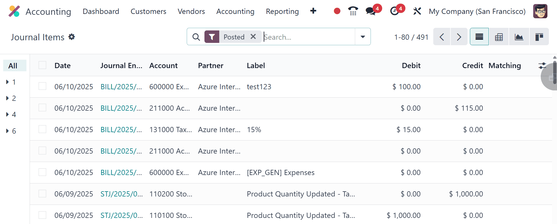 How Journal Entries & Journal Items are Recorded in Odoo 18 Accounting-cybrosys