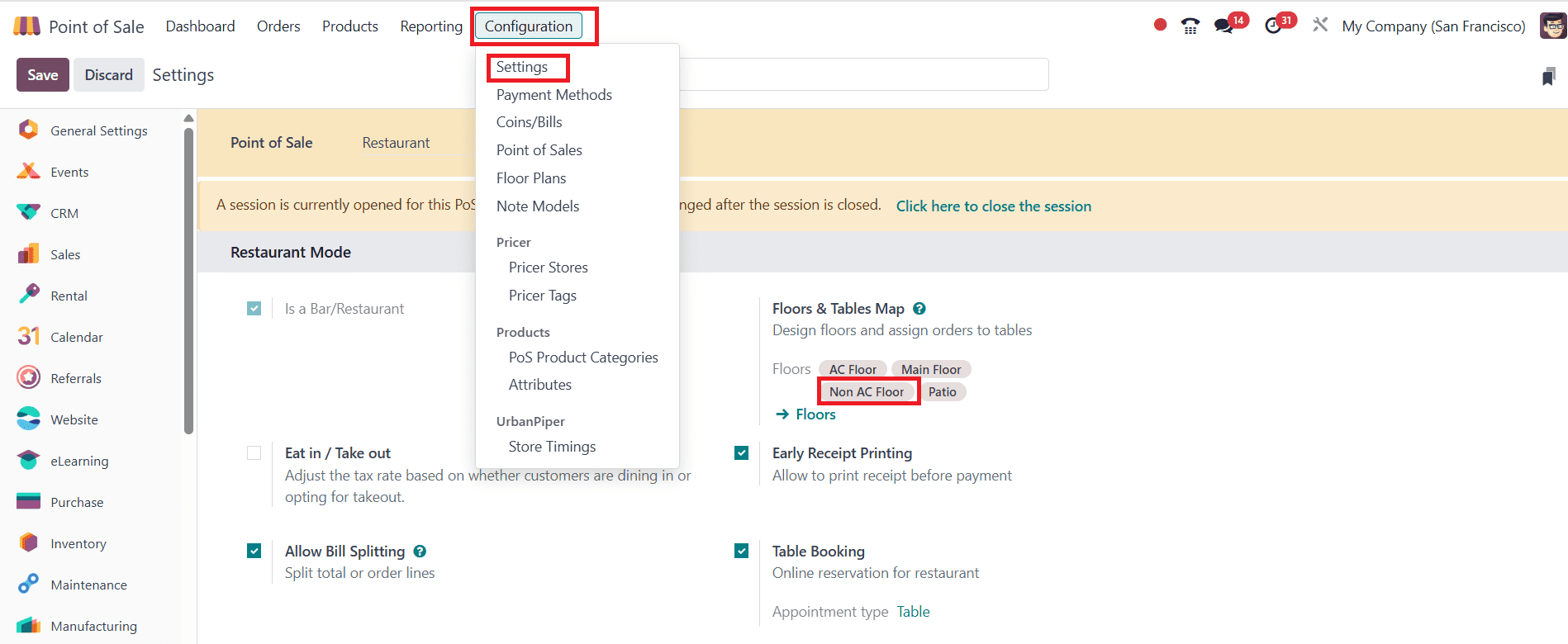 How Manage Floor and Table Map in Odoo 18 Point of Sale Restaurant-cybrosys