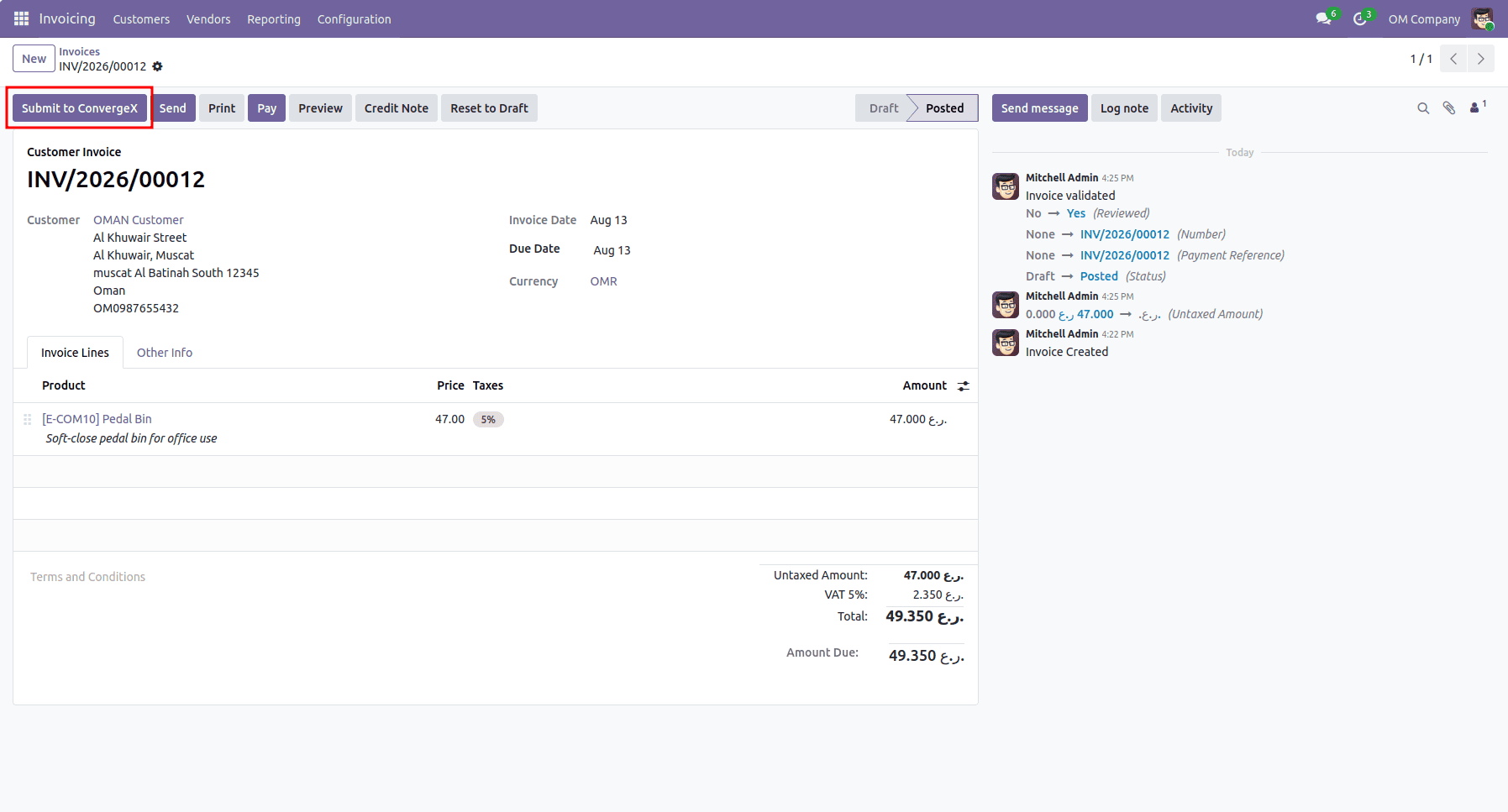How Odoo Integrates with Fawtara for Oman’s E-Invoicing System-cybrosys