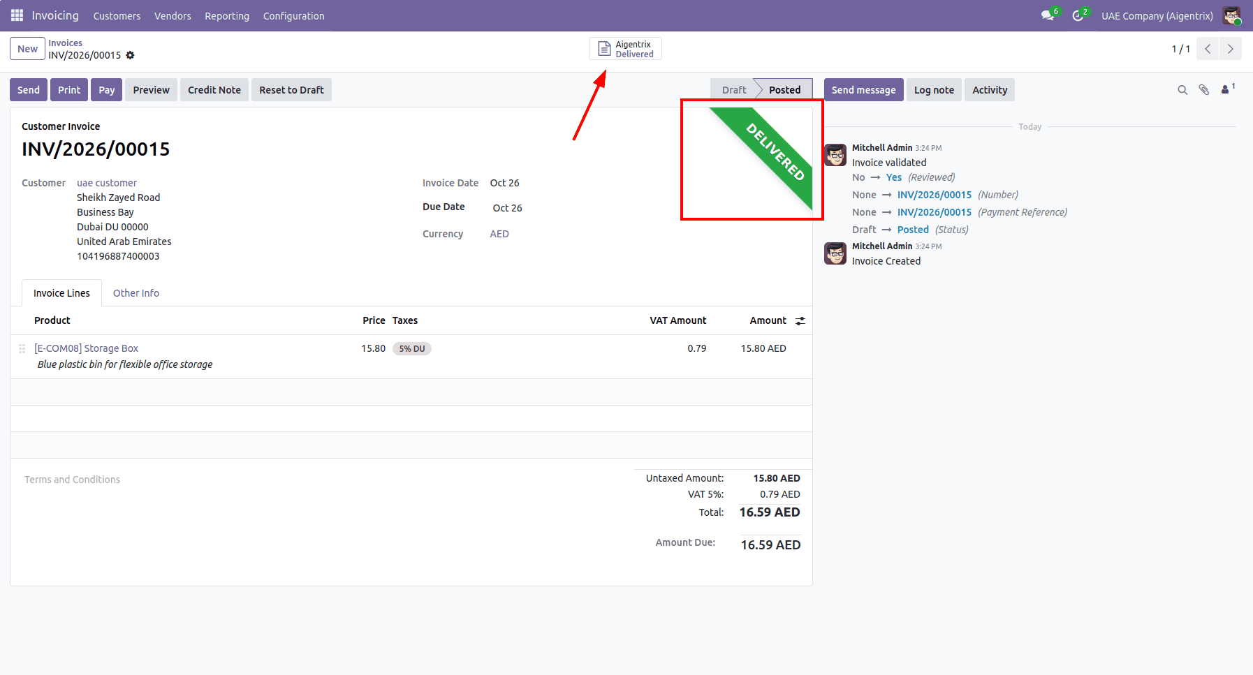 How Odoo Integrates with the Federal Tax Authority (FTA) for the UAE E-Invoicing System-cybrosys