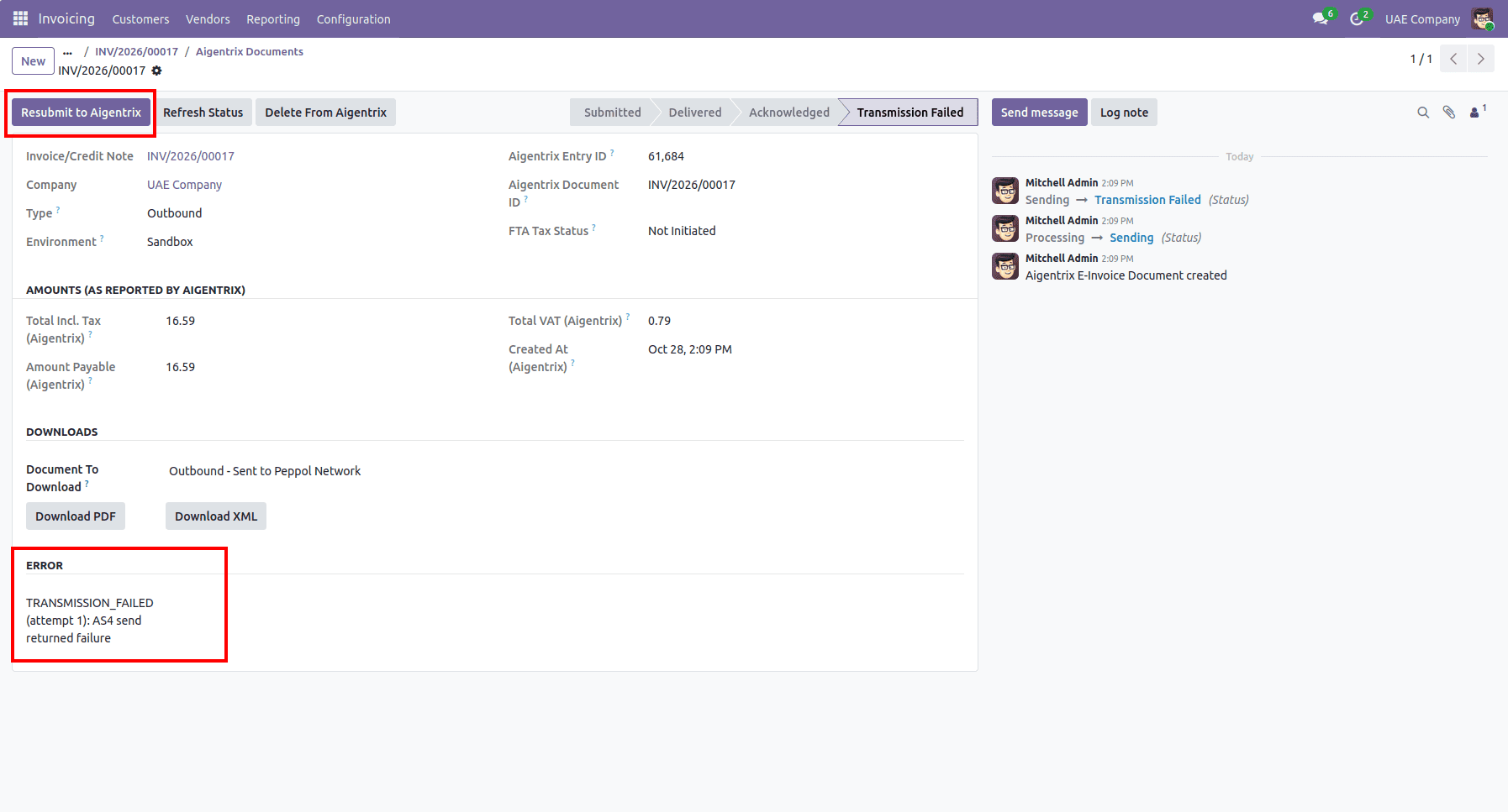 How Odoo Integrates with the Federal Tax Authority (FTA) for the UAE E-Invoicing System-cybrosys
