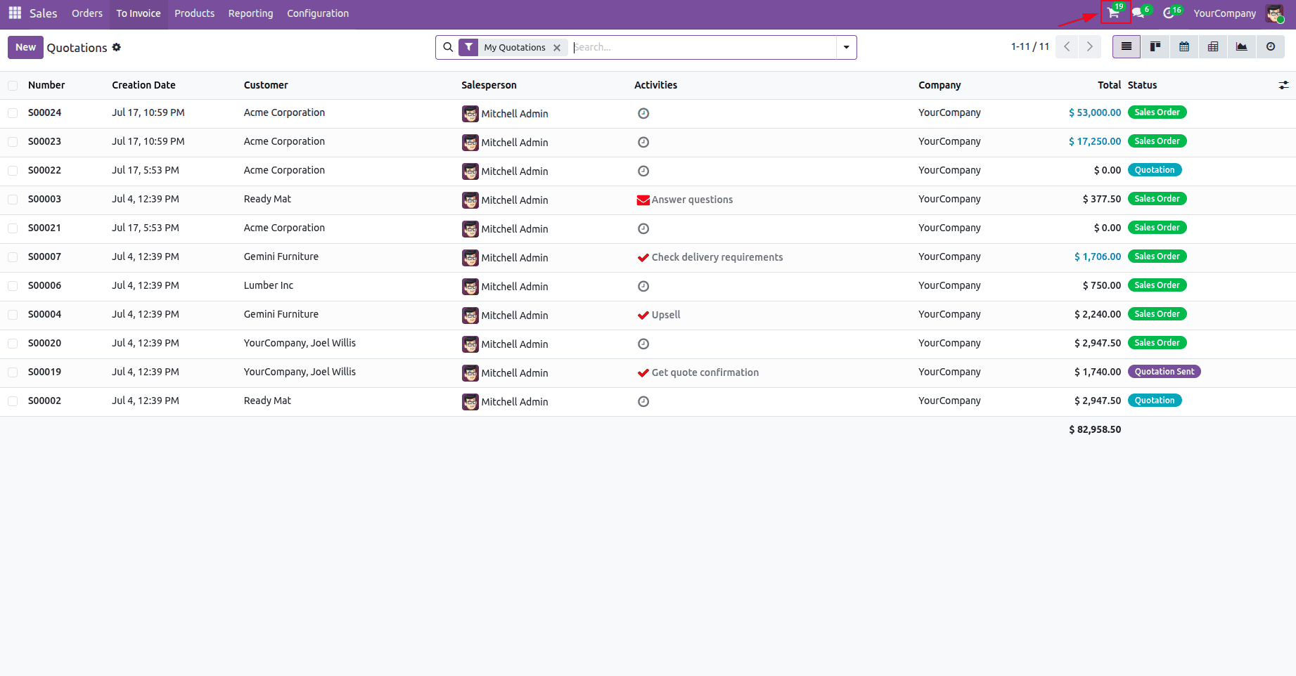 How OWL and Bus Power Realtime Systray Counters in Odoo 19-cybrosys