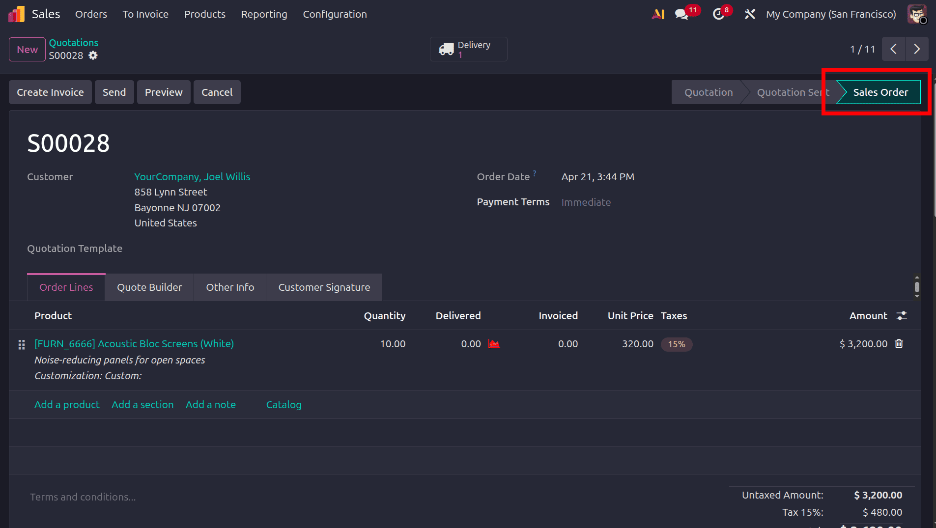 How Partial Payments Work in Odoo 19 Sales Confirmations-cybrosys