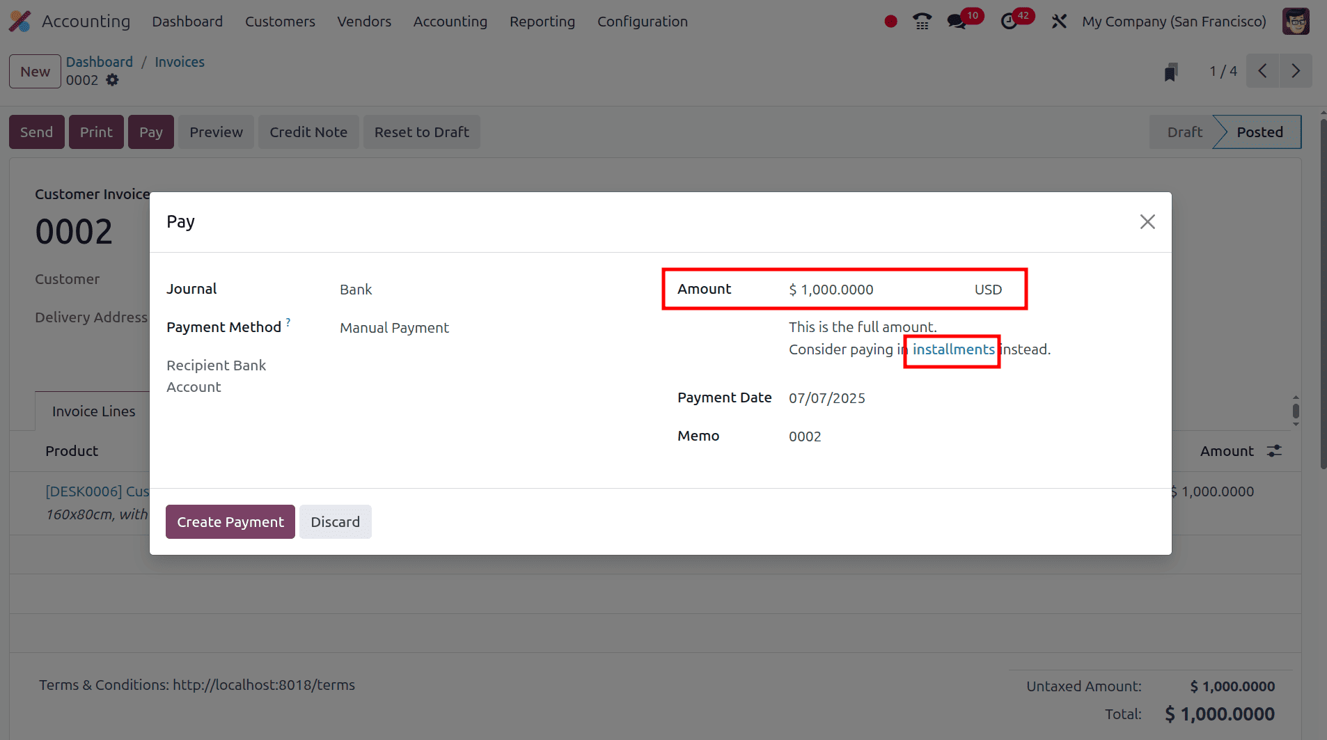 How Payment Terms are Configured in Odoo 18-cybrosys
