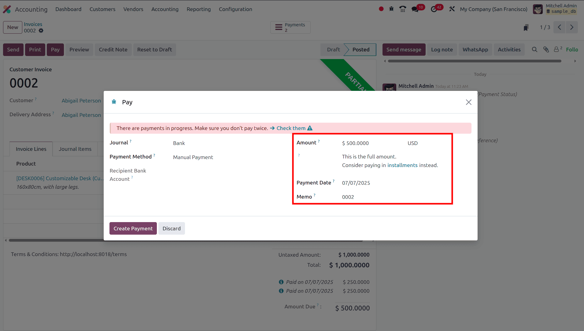 How Payment Terms are Configured in Odoo 18-cybrosys