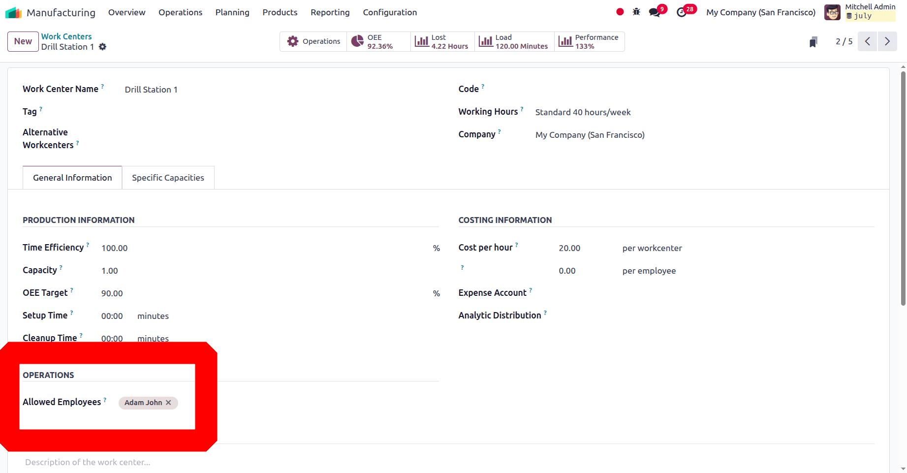 How Production of Each Variant is Routed to Multiple Workcenters in Odoo 18-cybrosys