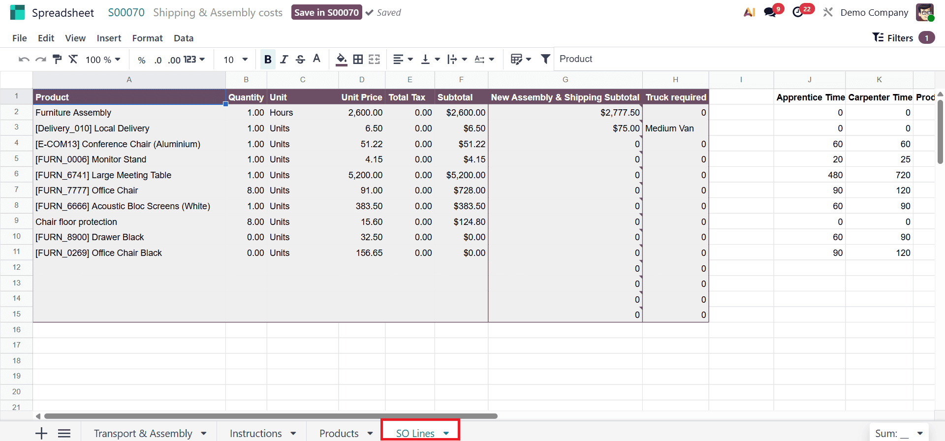 How Quotation Calculator Works In Odoo 19-cybrosys