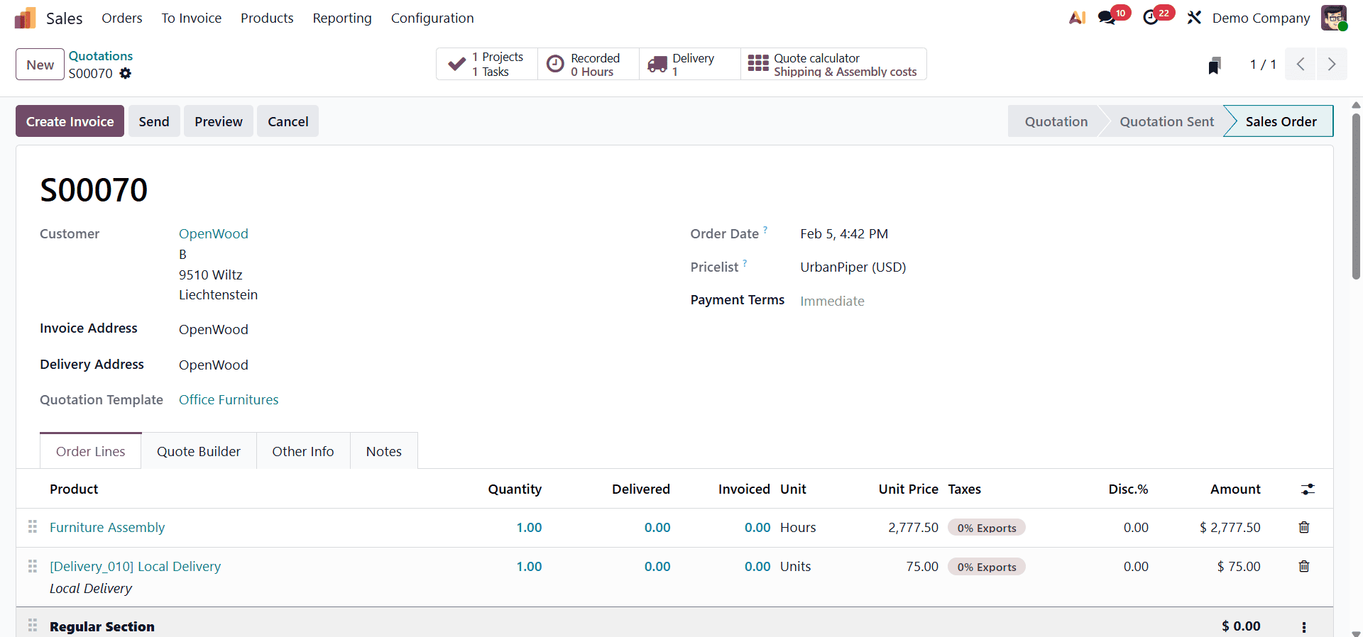 How Quotation Calculator Works In Odoo 19-cybrosys