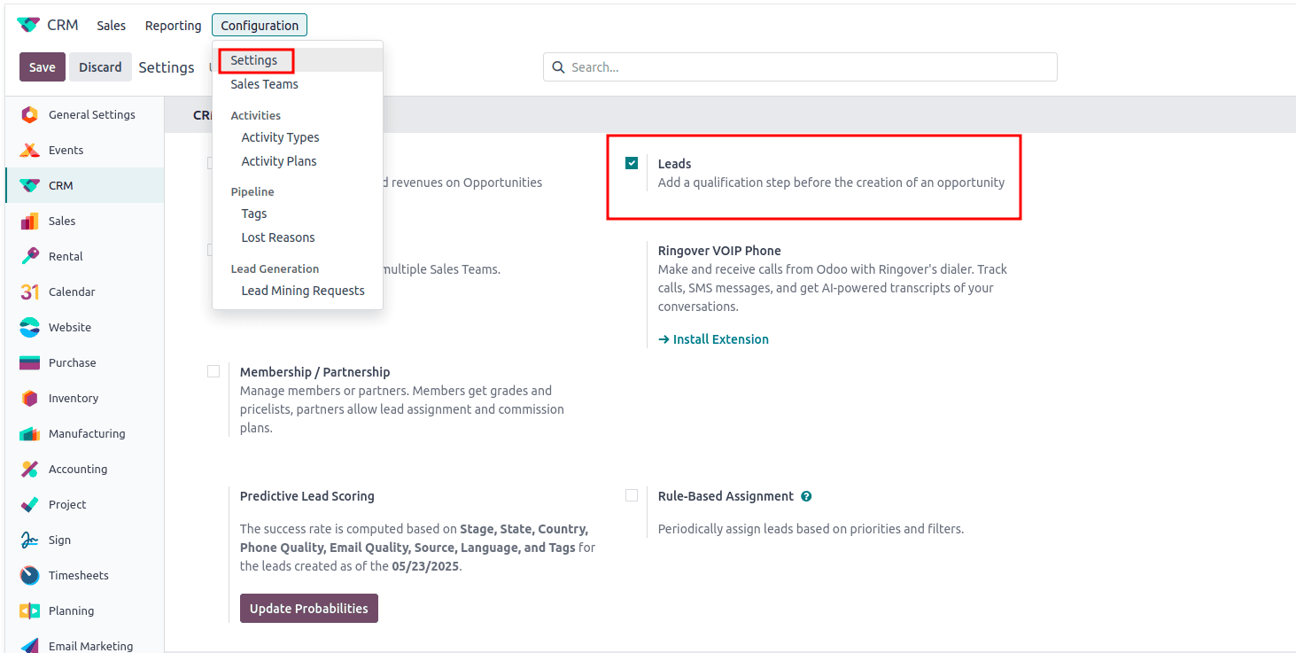 How Sales are Generated From Leads in Odoo 18-cybrosys