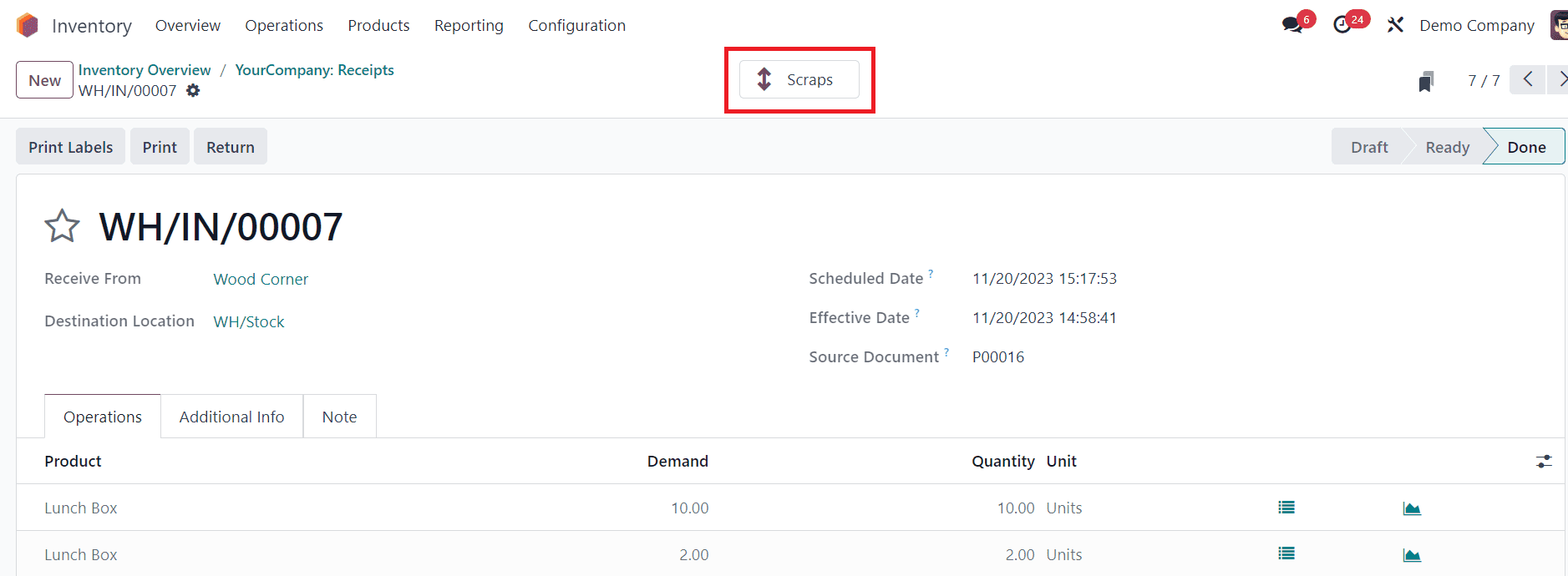 How Scraping Affects the Inventory Value in Odoo 17-cybrosys