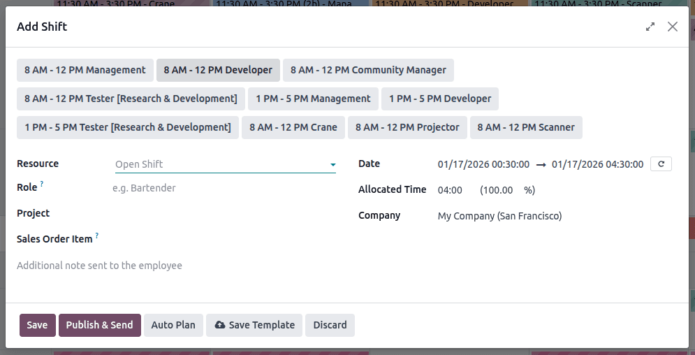 How Shift Templates are Configured and Used in Odoo 18-cybrosys