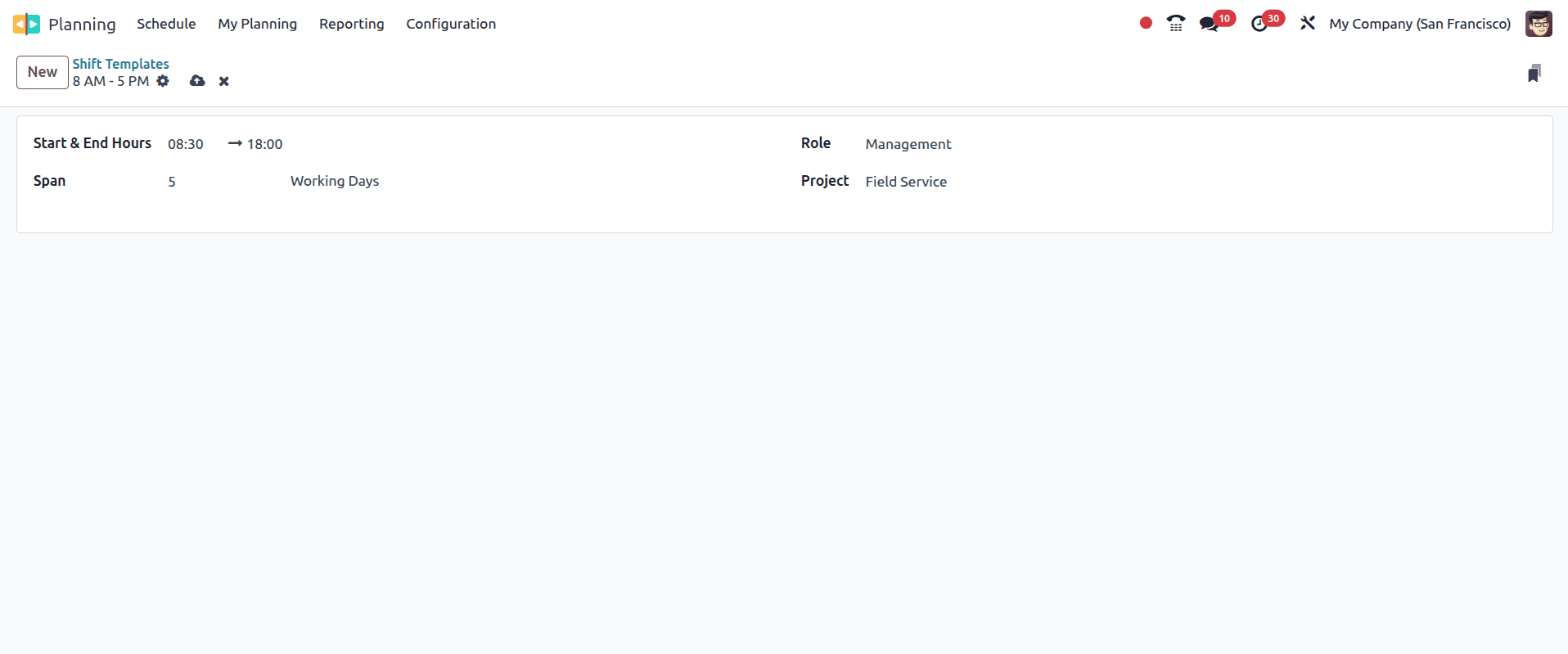 How Shift Templates are Configured and Used in Odoo 18-cybrosys