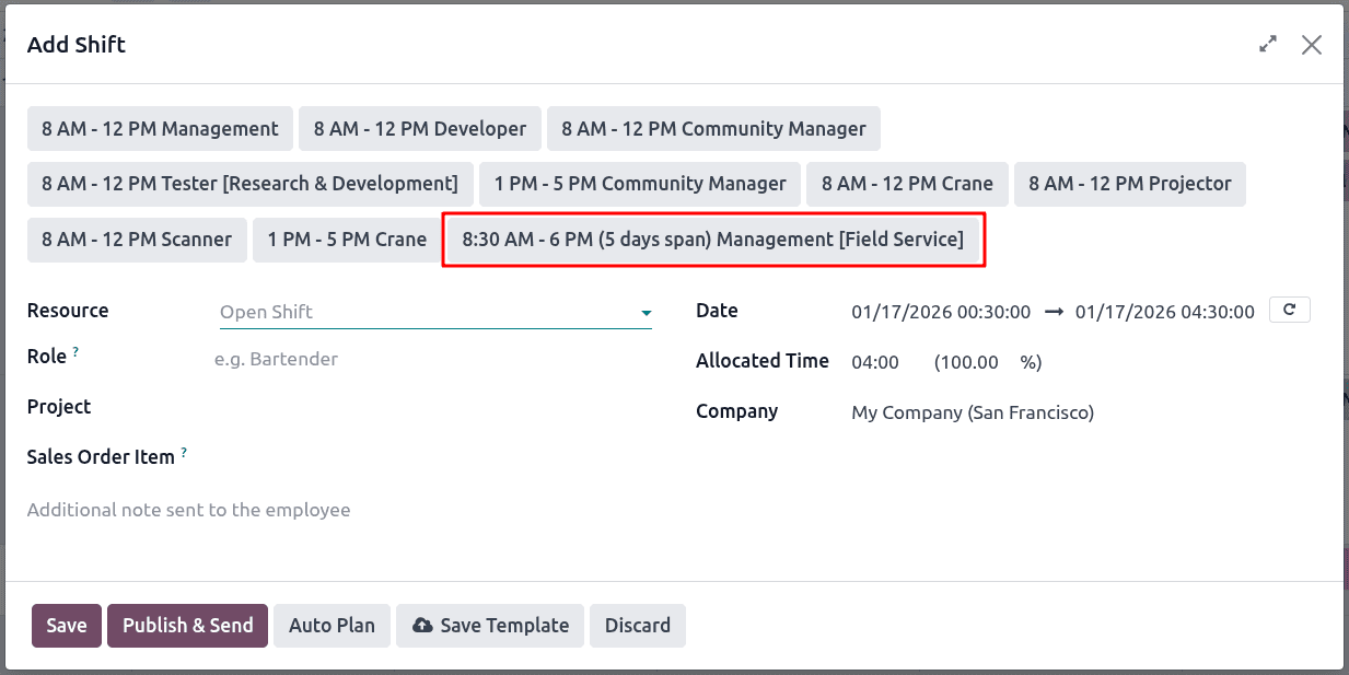 How Shift Templates are Configured and Used in Odoo 18-cybrosys