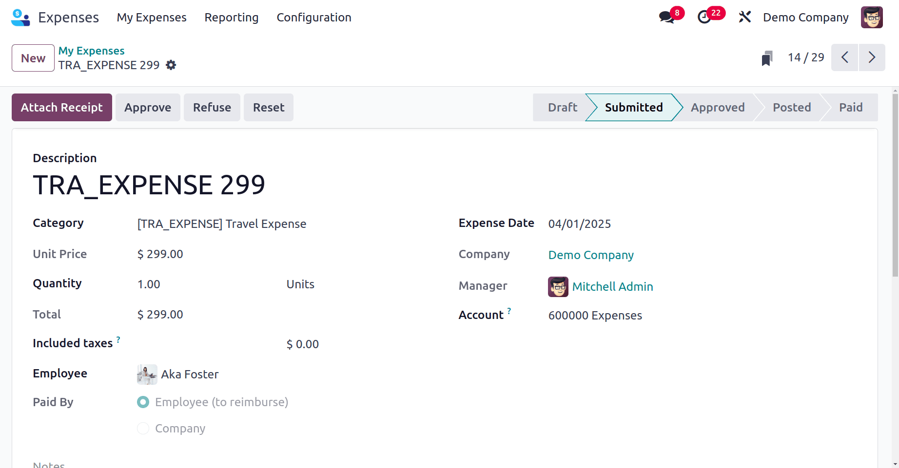 How the Expense Report is Generated Upon Incoming Email in Odoo 18 Expense-cybrosys