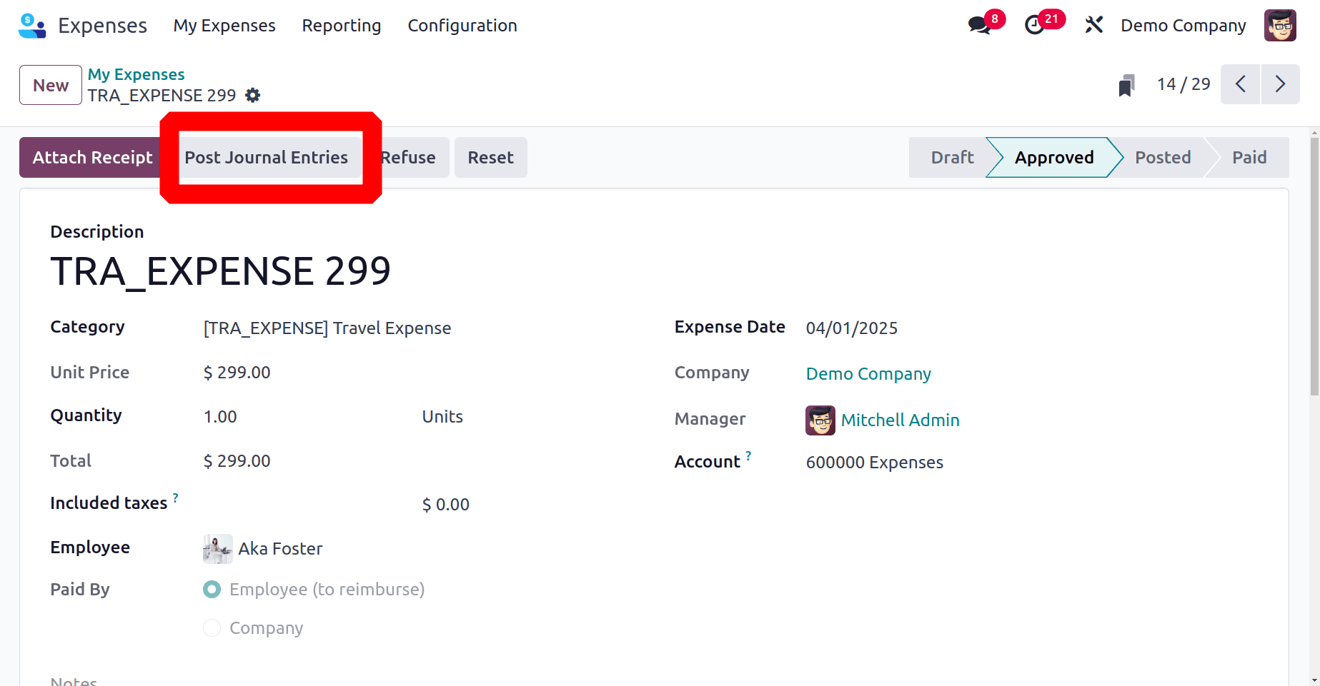 How the Expense Report is Generated Upon Incoming Email in Odoo 18 Expense-cybrosys