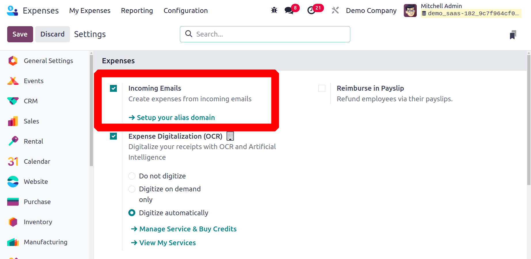 How the Expense Report is Generated Upon Incoming Email in Odoo 18 Expense-cybrosys