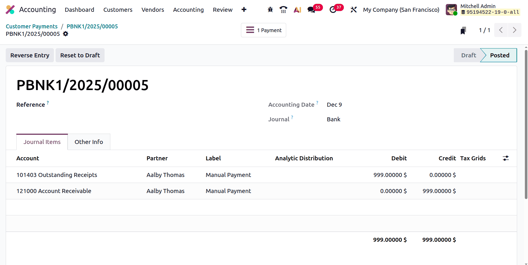 How the General Ledger Works in Odoo 19 Accountingcybrosys