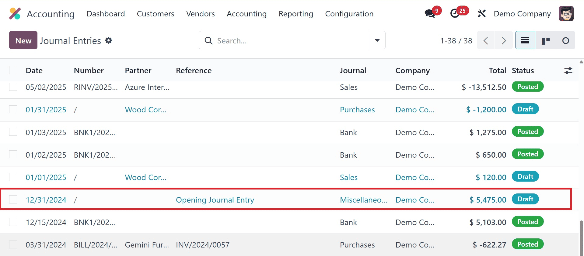 How the Opening Balance is Added in Odoo 18 Accounting-cybrosys