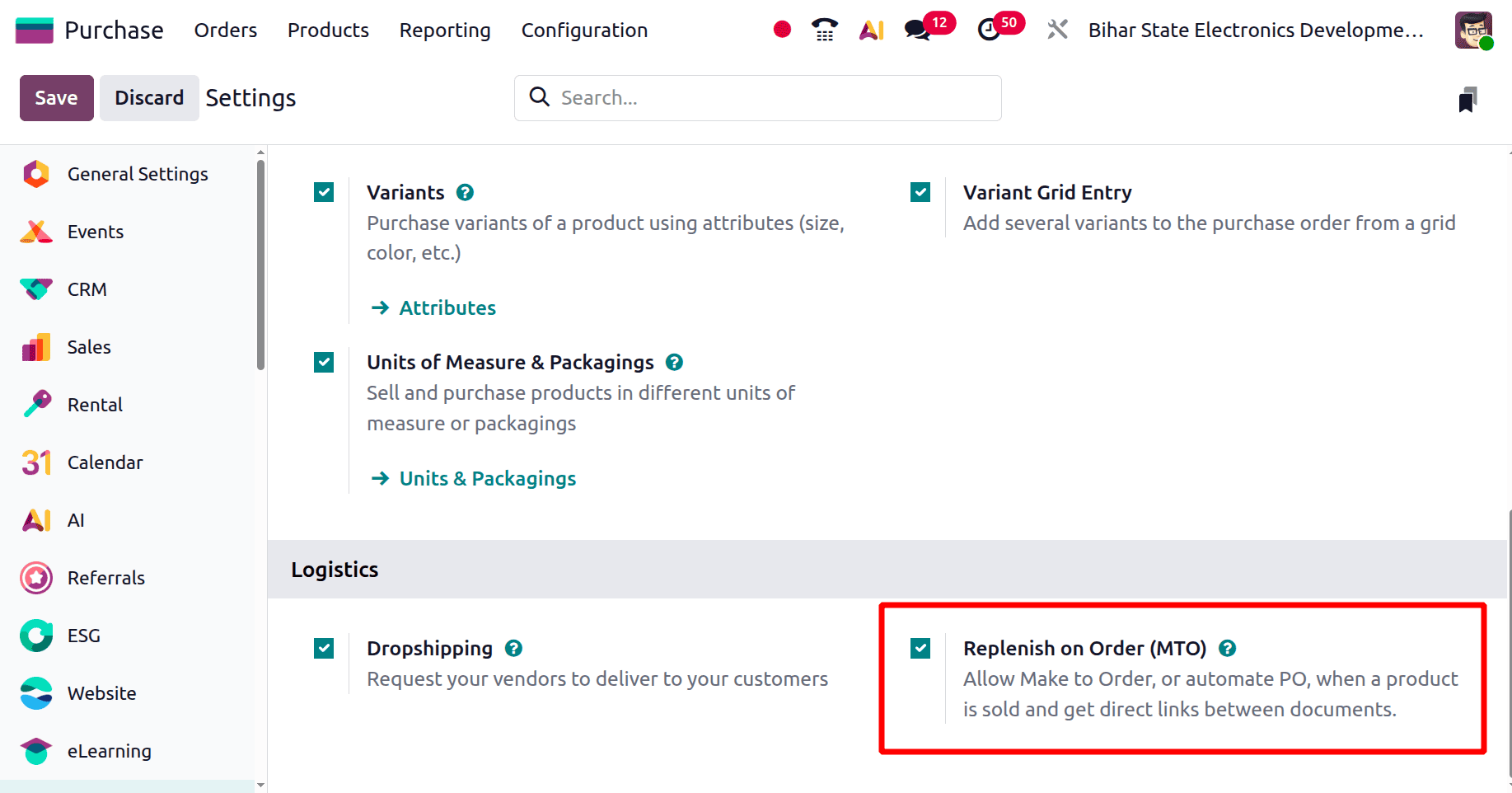 How the Replenish on MTO Works in Odoo 19 Purchase-cybrosys