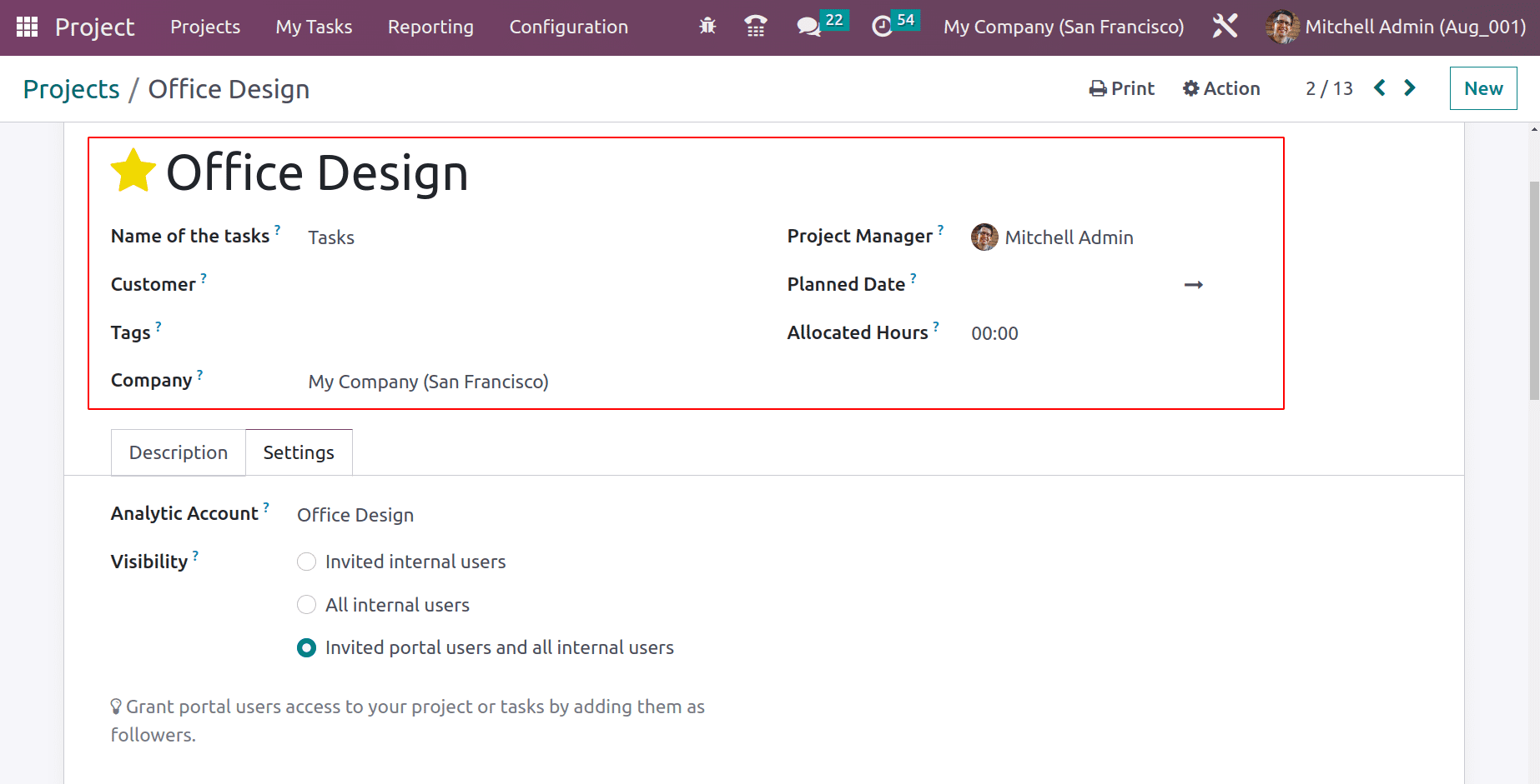 How the Task Dependencies Work in Odoo 16 Project App-cybrosys