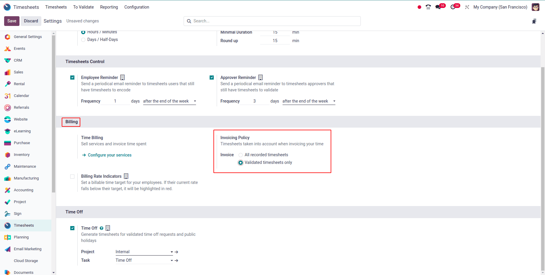 How Timesheets are Validated by a Manager in Odoo 18 Timesheet-cybrosys