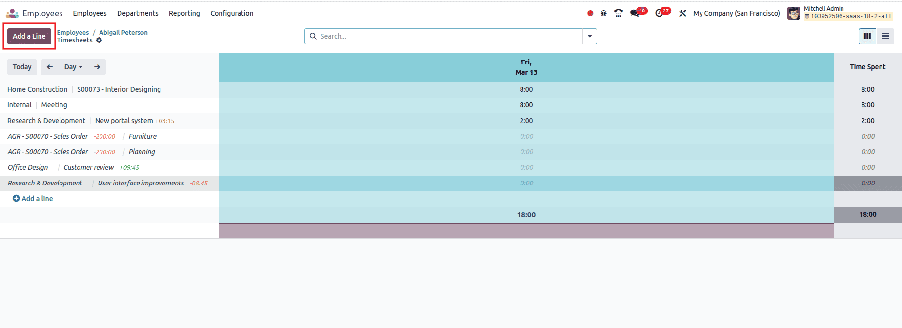 How Timesheets are Validated by a Manager in Odoo 18 Timesheet-cybrosys