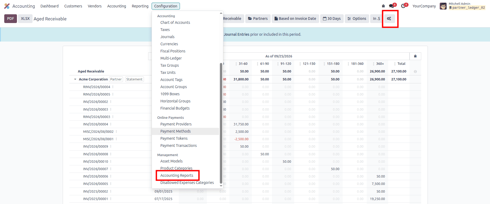 How to Add a Custom Aging Interval to the Aged Receivable Report in Odoo 18-cybrosys