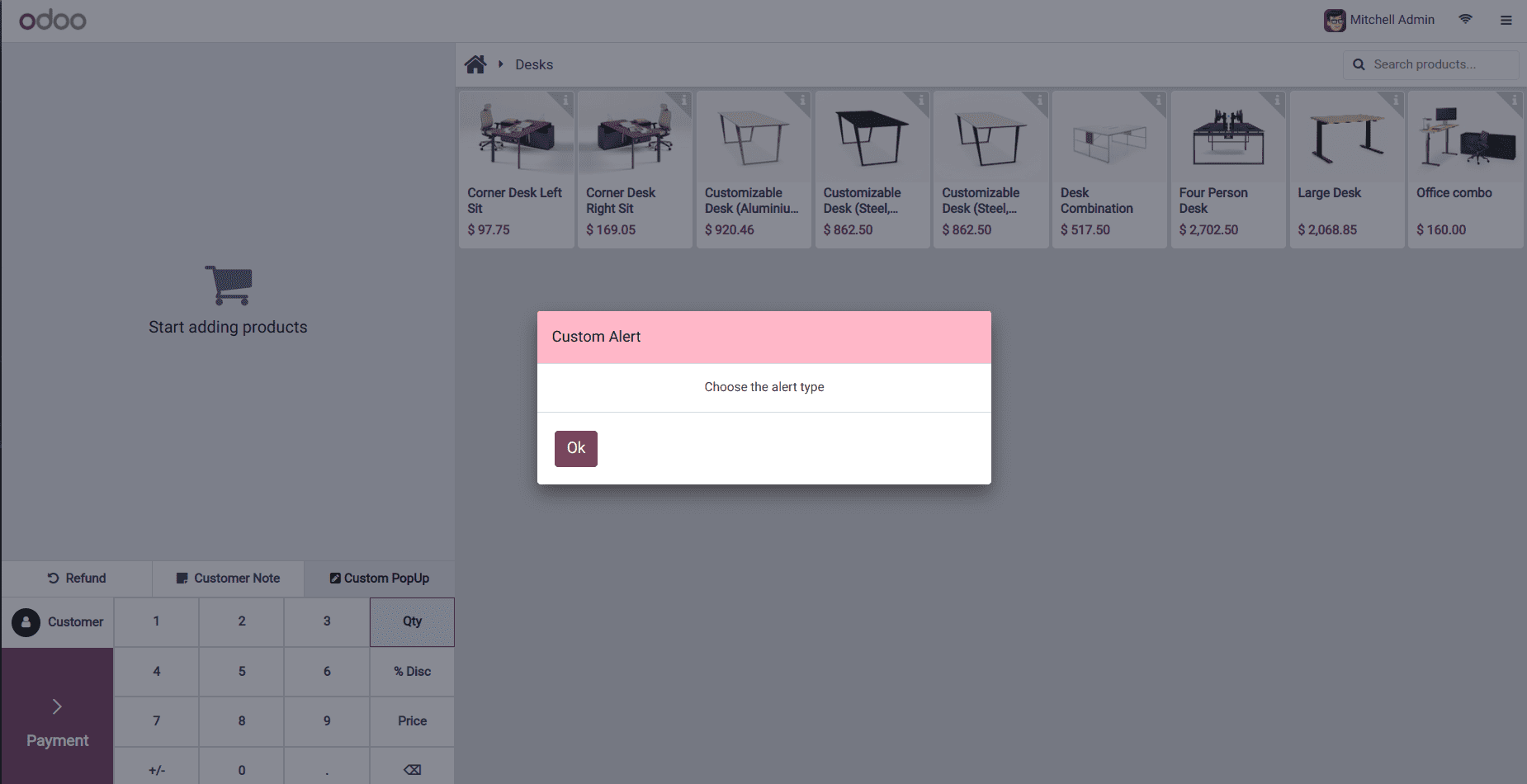 How to Add a Custom Button in Odoo 17 POS Screen-cybrosys