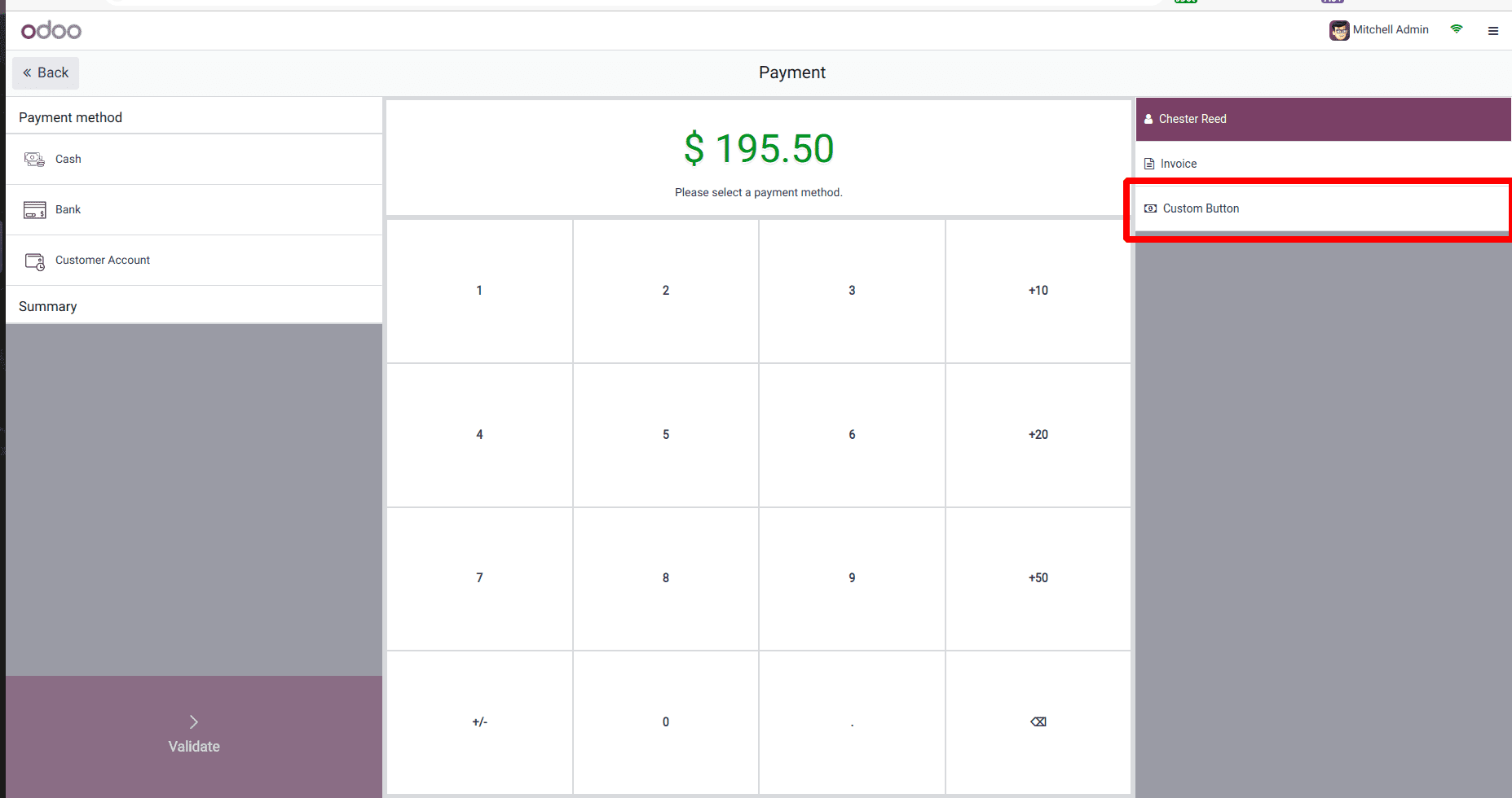 How to Add a Custom Button in Odoo 17 POS Screen-cybrosys