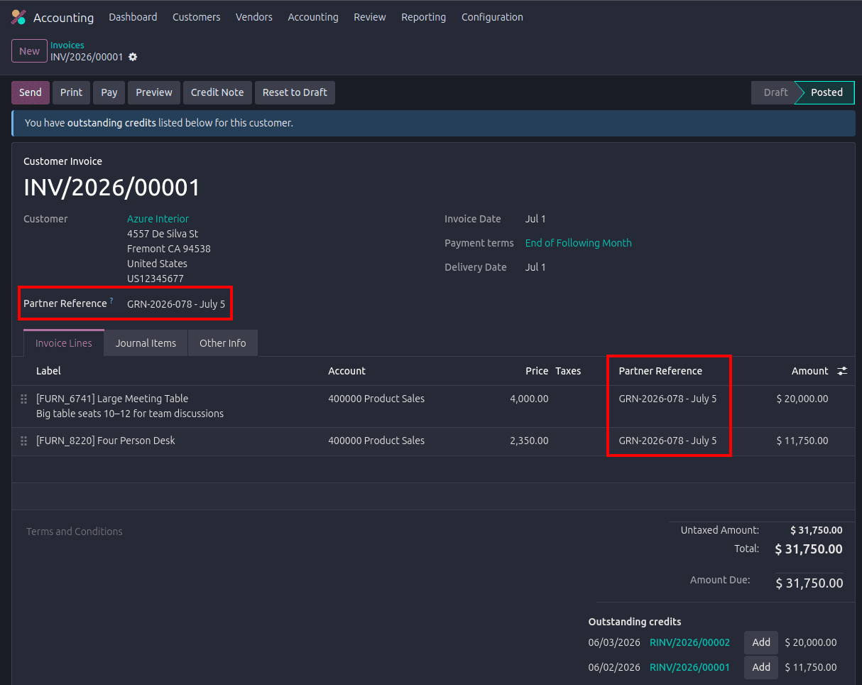 How to Add a Field in the Partner Ledger in Odoo 19-cybrosys