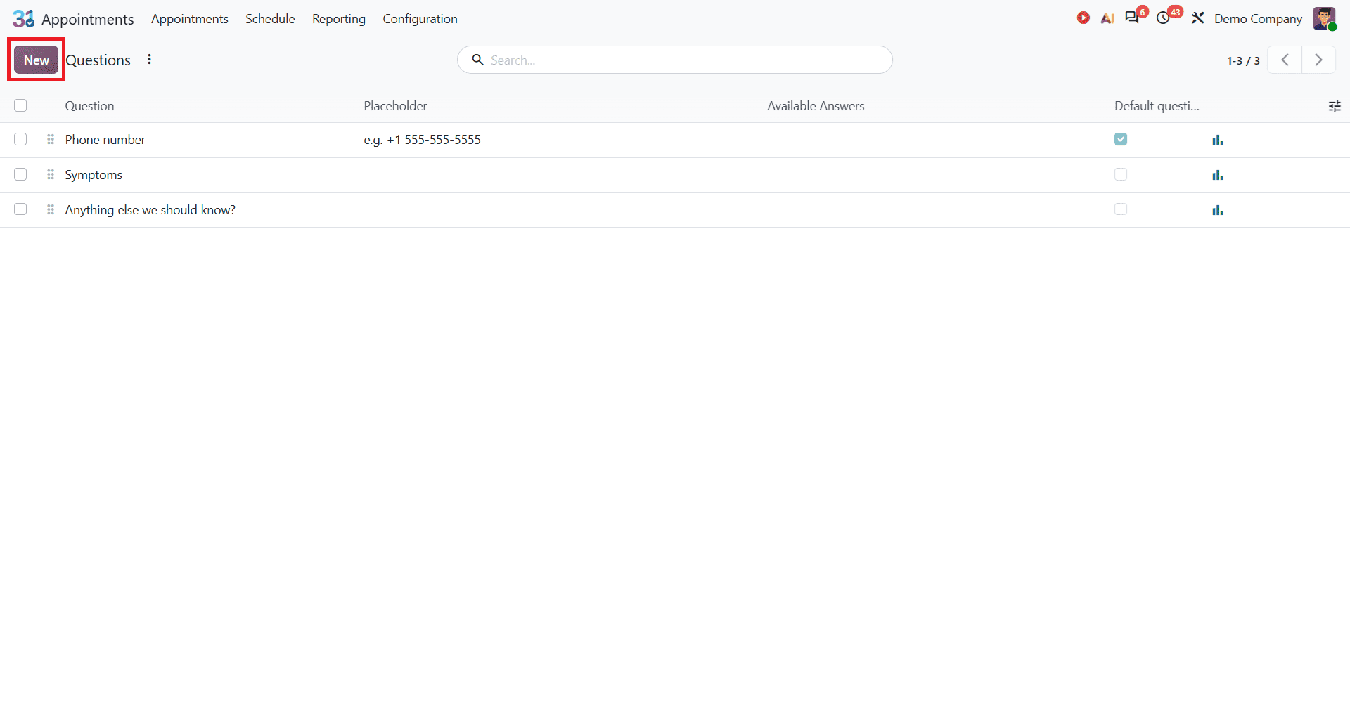 How to Add Booking Questions and Analyze Answers in Odoo 20 Appointments-cybrosys
