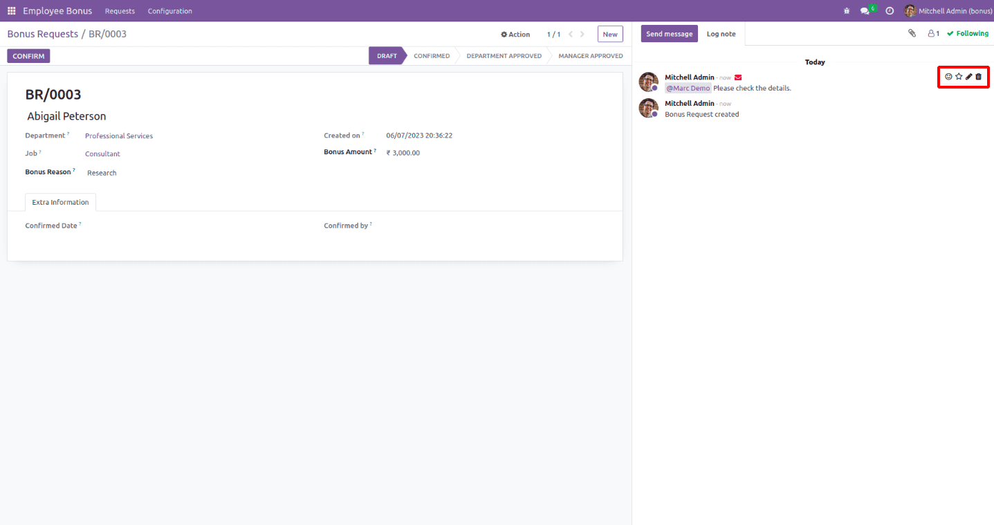 How to Add Chatter to the Form View in Odoo 16-cybrosys