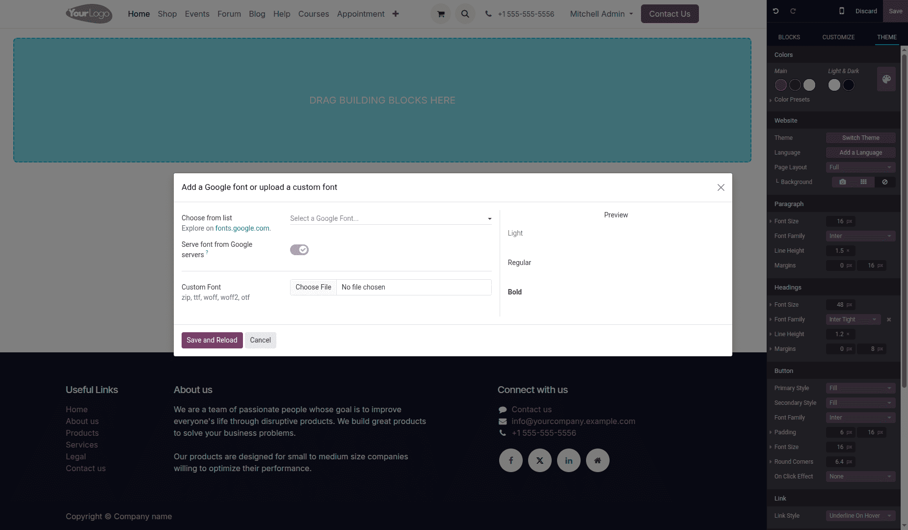 How to Add Custom Fonts in Odoo18-cybrosys