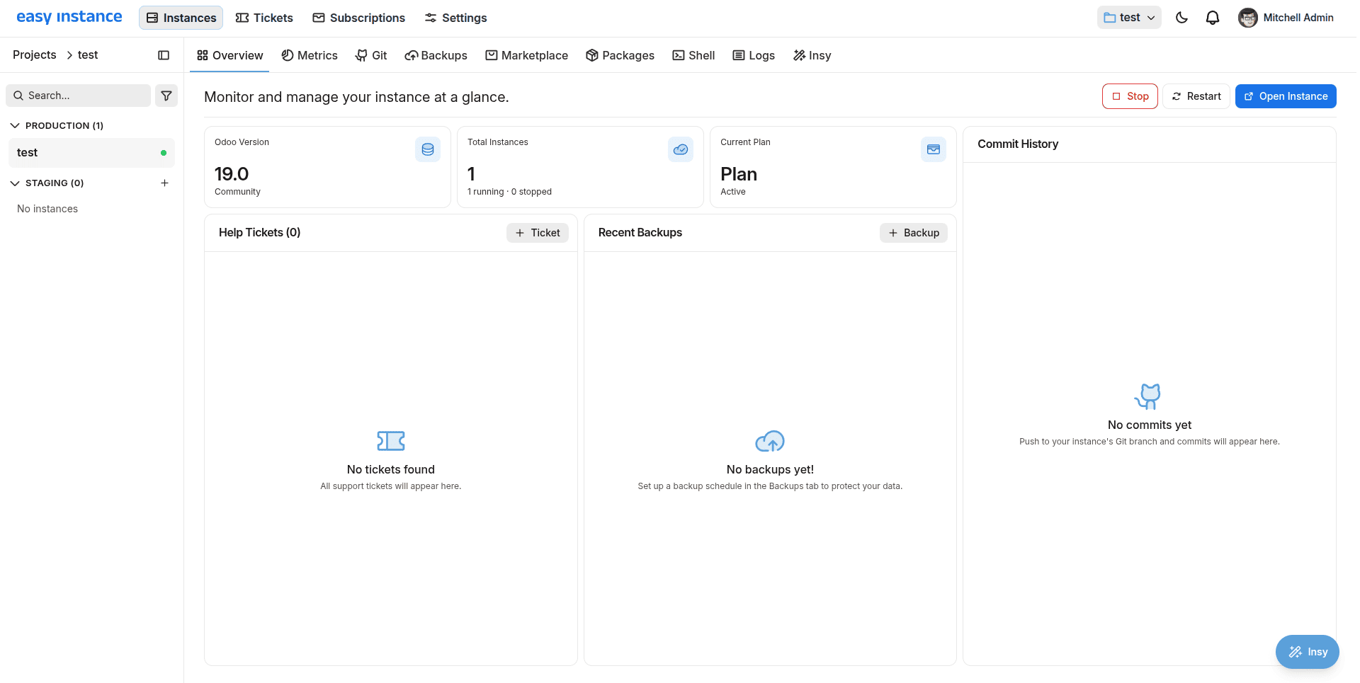 How to Add Custom Modules in Easy Instance-cybrosys