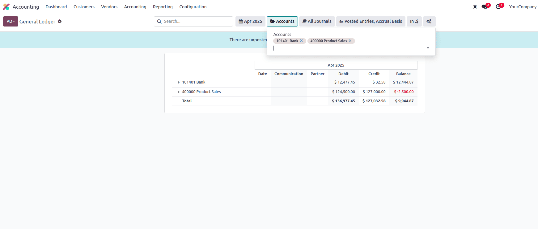 How to Add Filters to Accounting Reports in Odoo 18-cybrosys