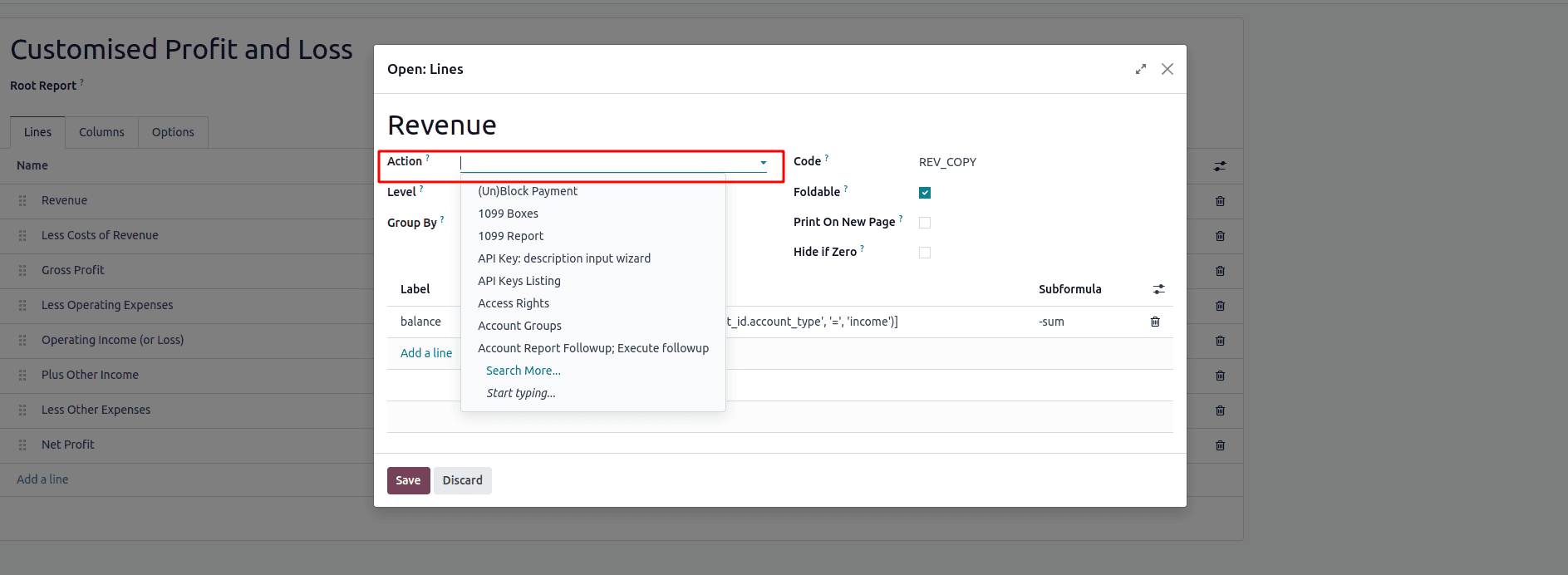 How to Add Financial Reports from UI in Odoo 18-cybrosys