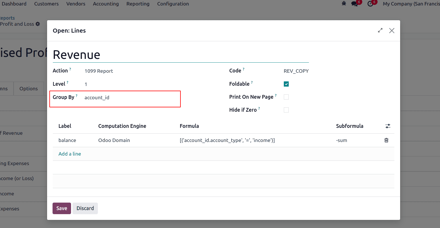 How to Add Financial Reports from UI in Odoo 18-cybrosys